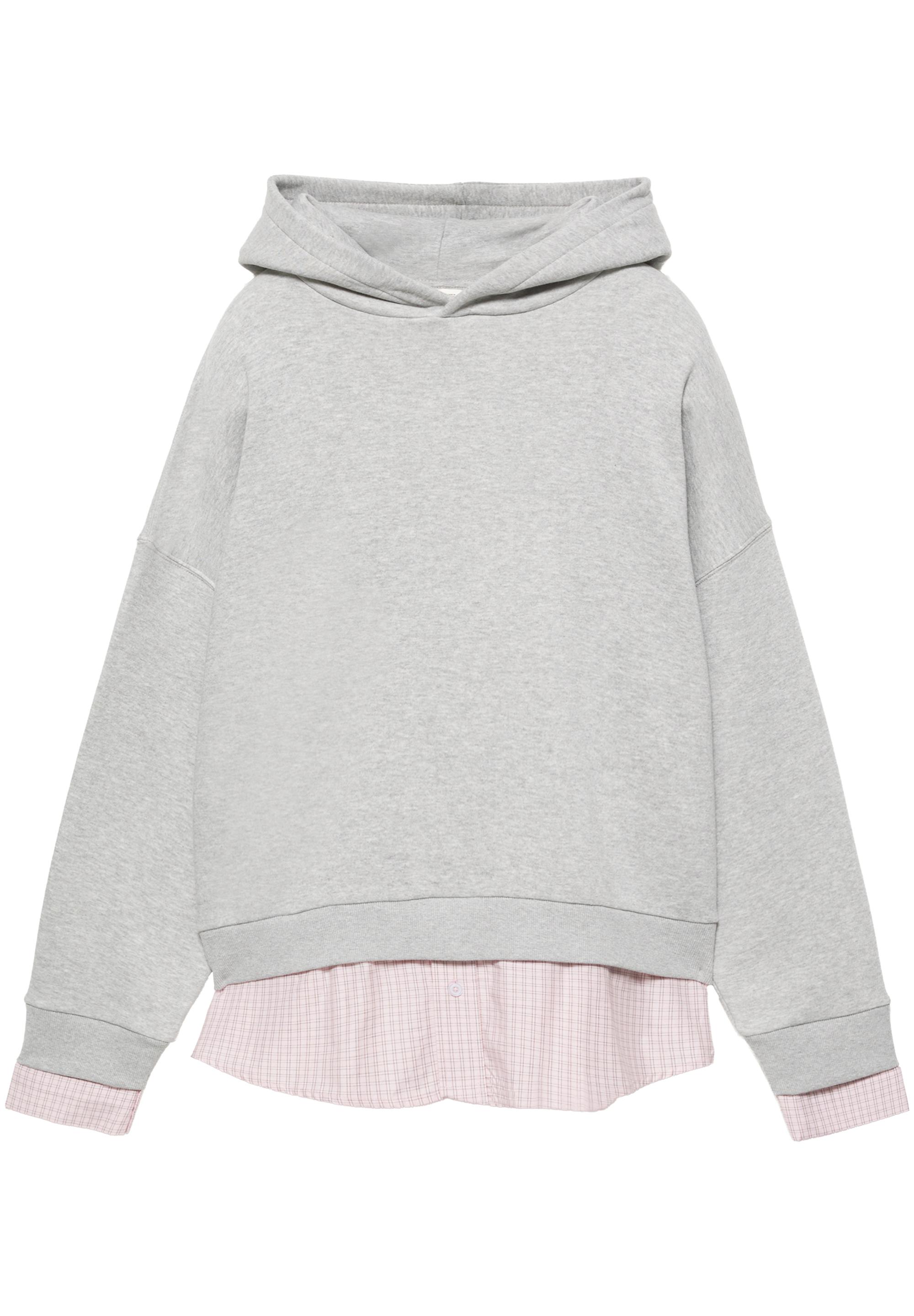 Combined hoodie — Grey marl