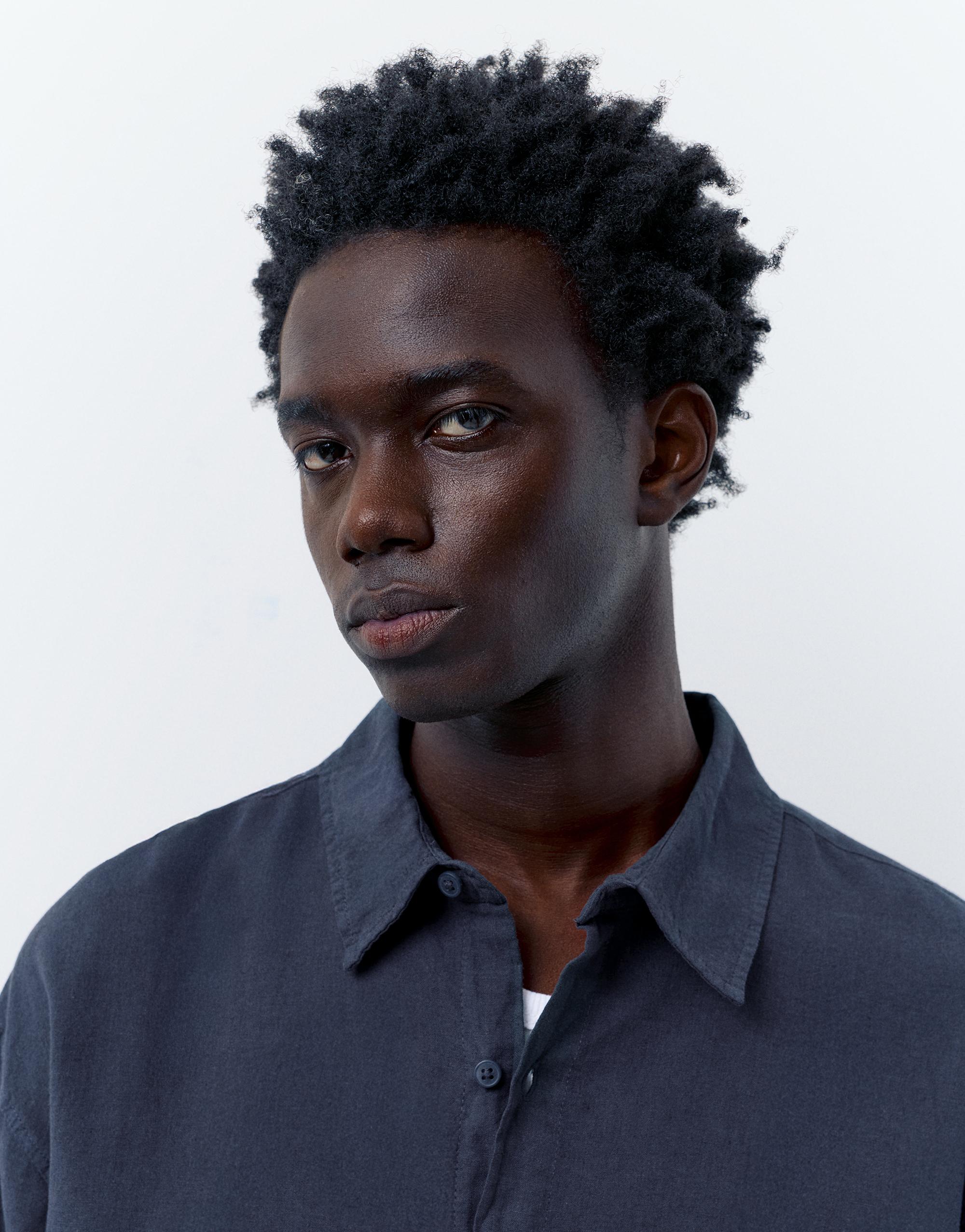 Ketenli gömlek - Görsel 11