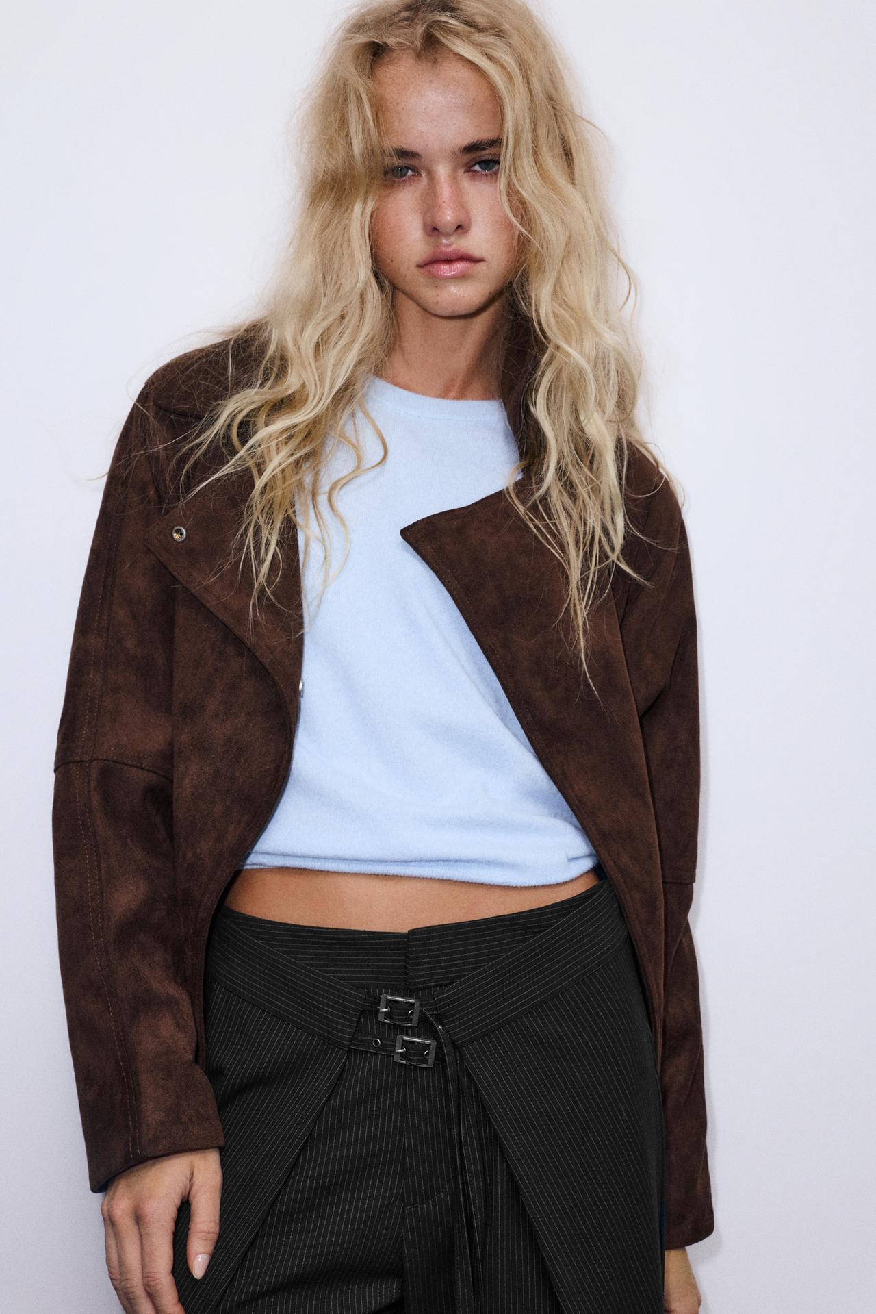 Darted smart trousers with buckles — Striped