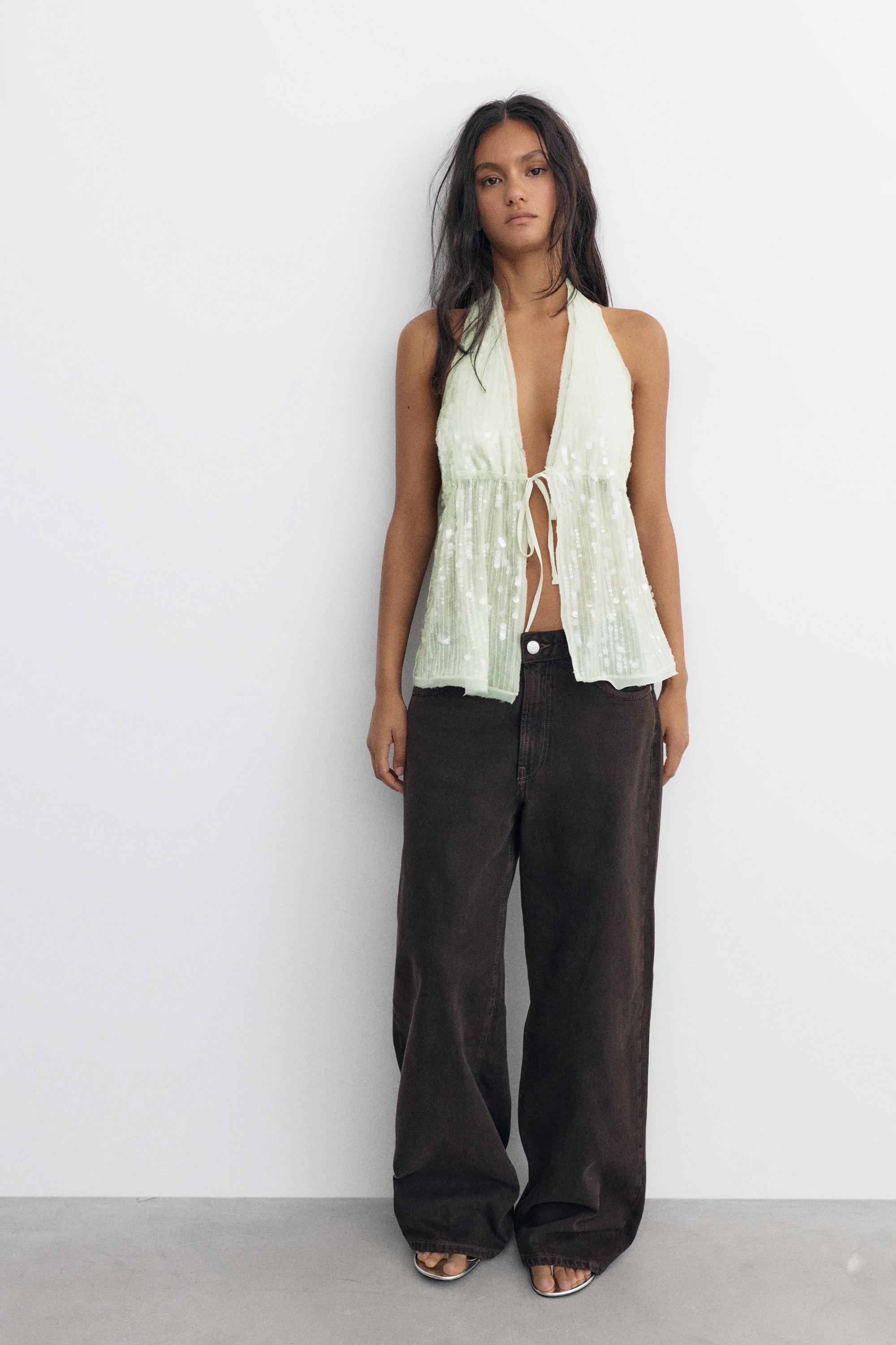 Pullu halter top - Görsel 14