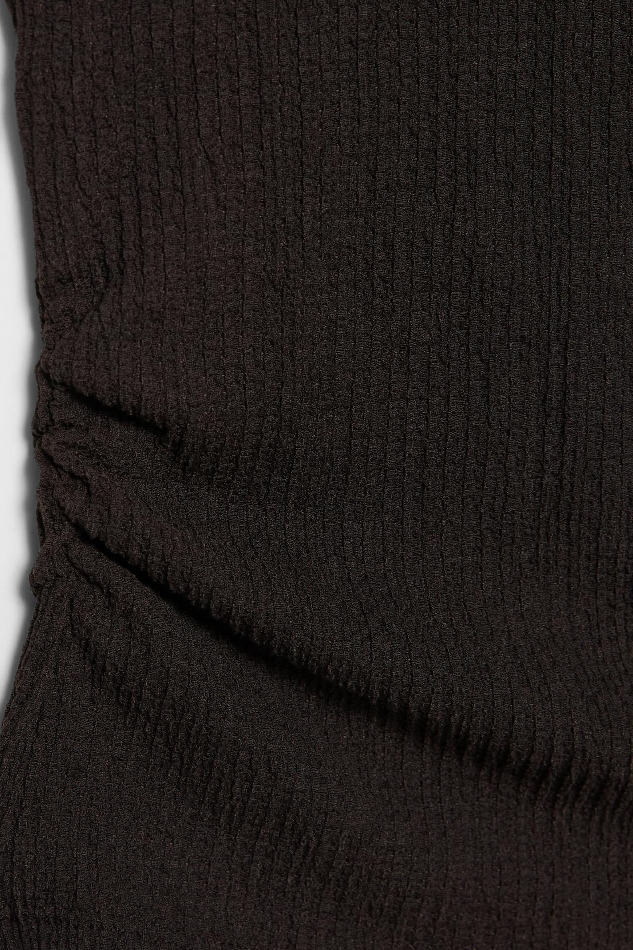 Crepe top — Brown