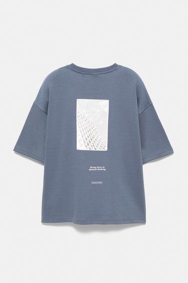 Short sleeve graphic sweatshirt — Indigo blue 7