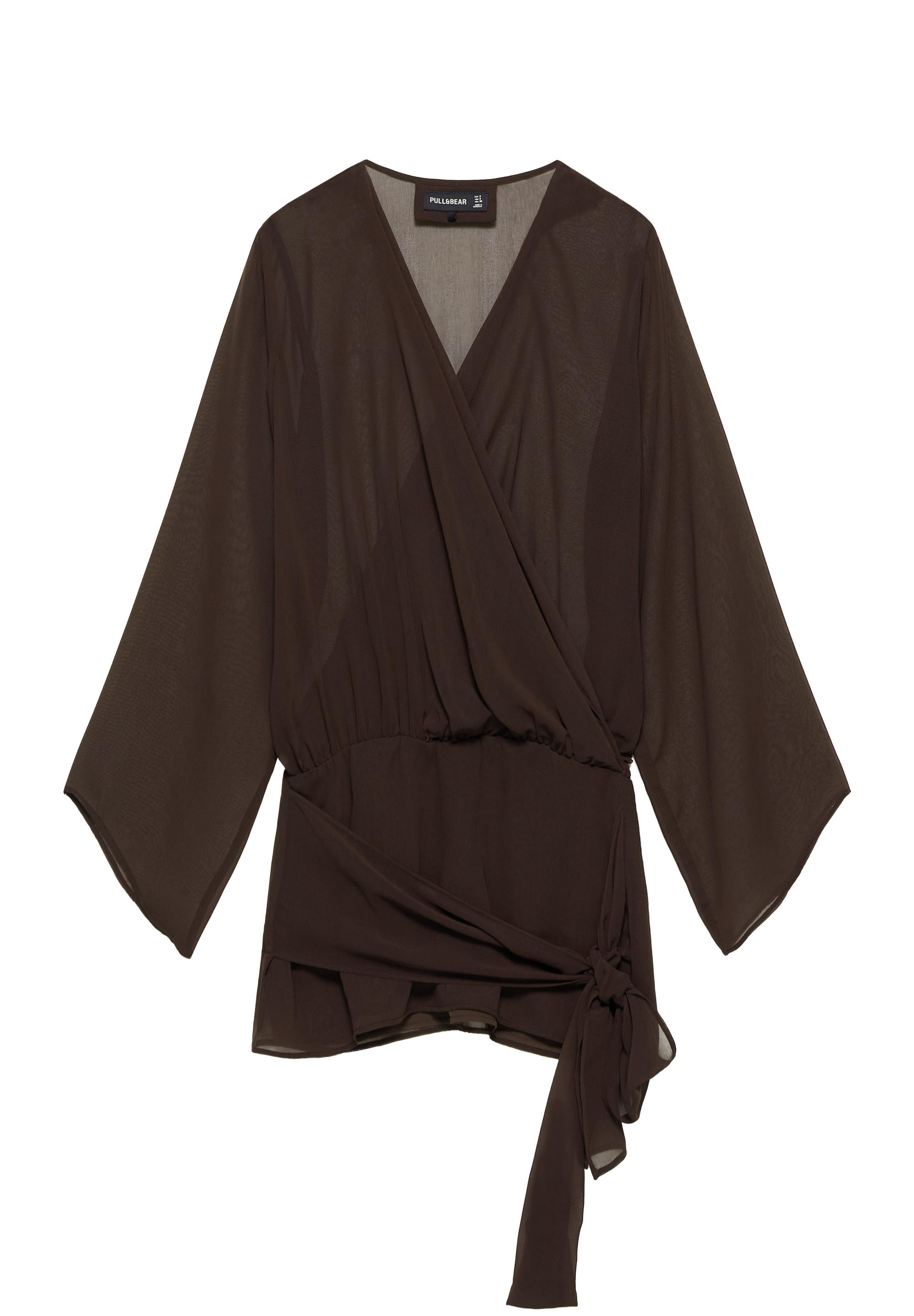 Draped wrap dress