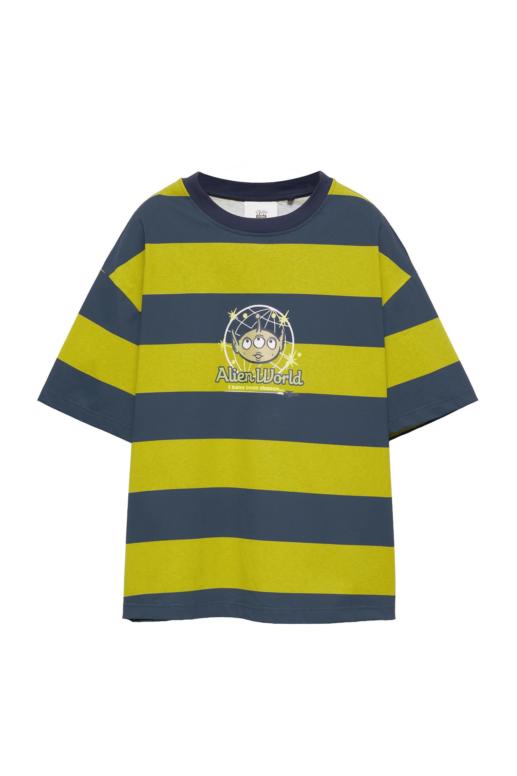 Pull&Bear Çizgili Toy Story tişört görsel 5