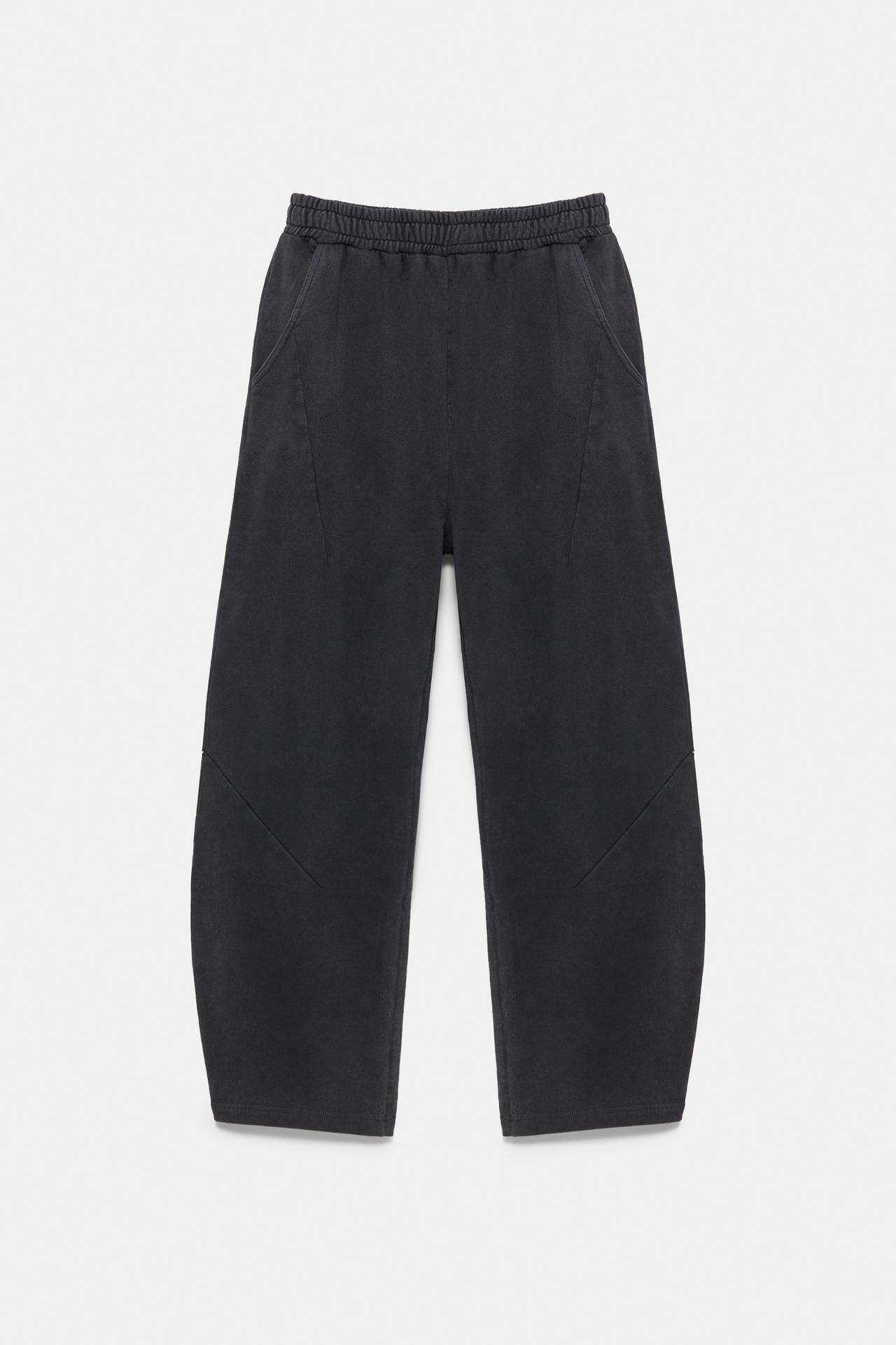 Grey barrel trousers — Anthracite grey