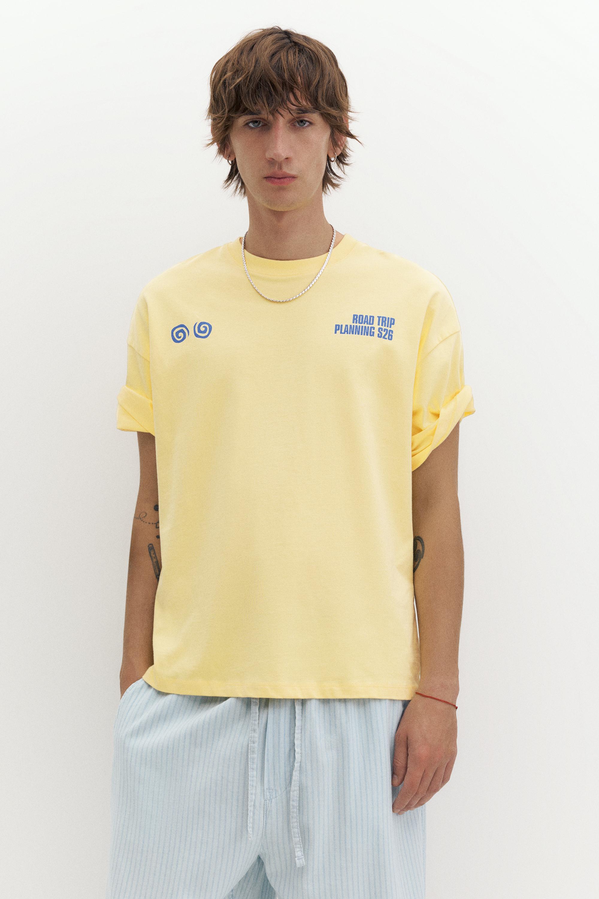 STWD Road Trip graphic T-shirt — Yellow