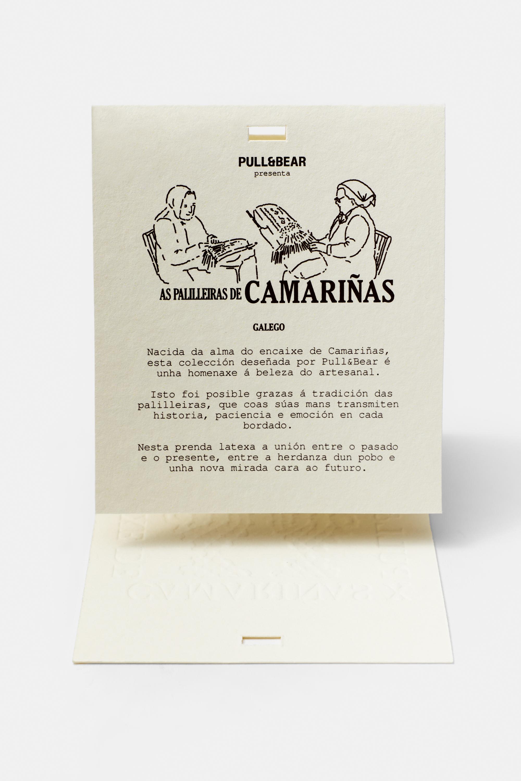 Encaixe de Camariñas x Pull&Bear halter top — Off white