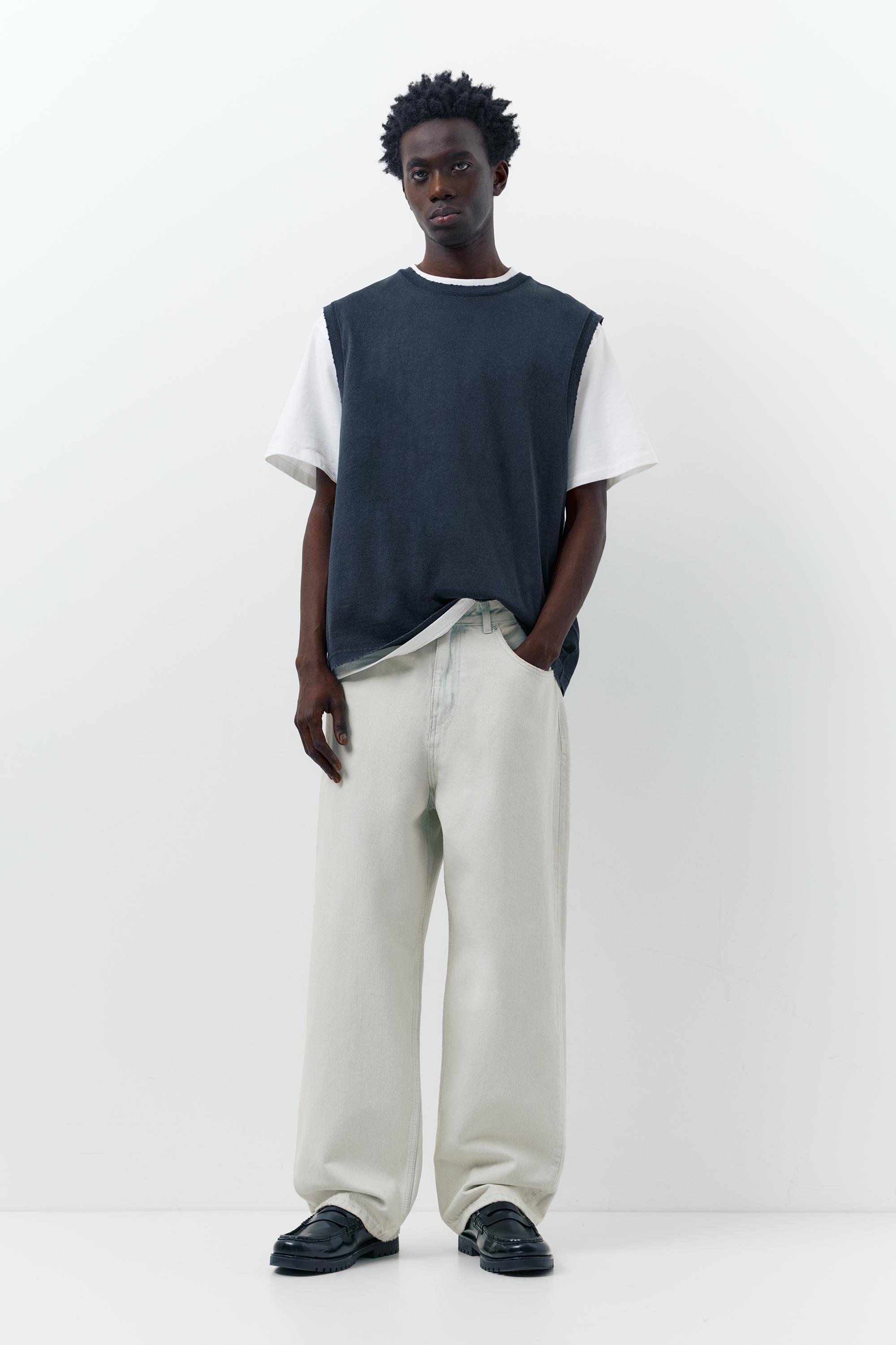 Relaxed fit baggy jeans — Sky blue