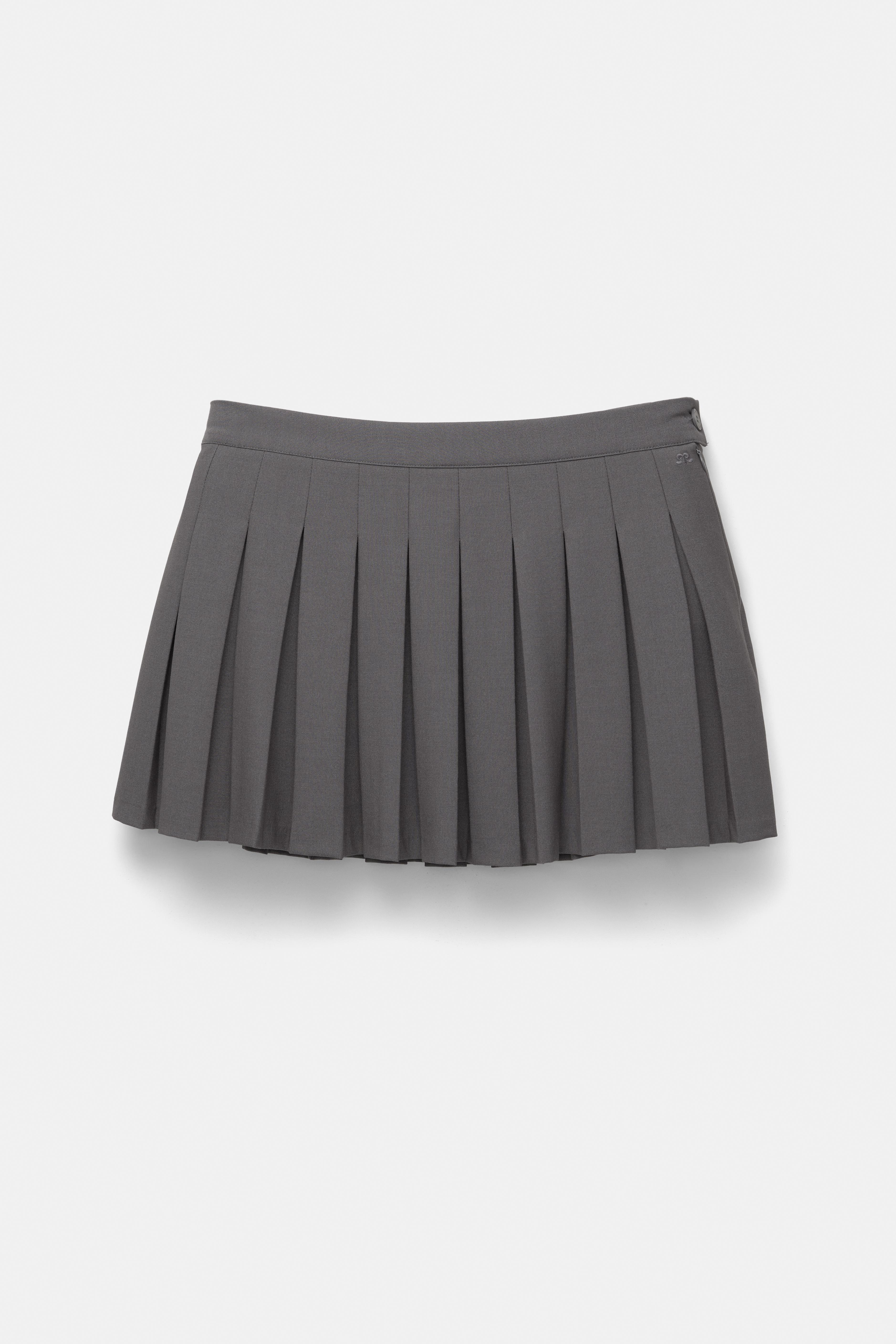 Pleated mini skirt