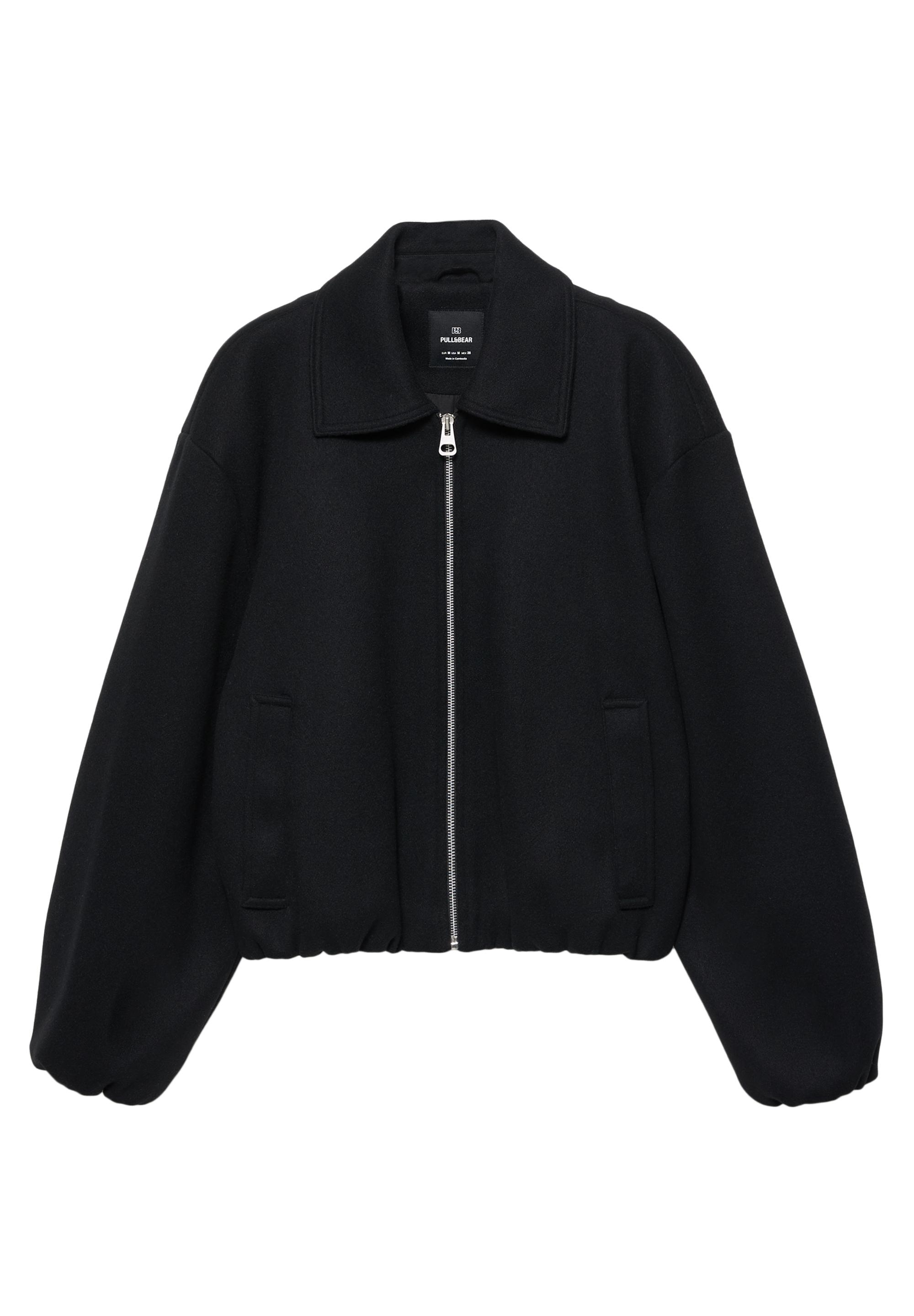 Yumuşak kumaş balon ceket - Görsel 5