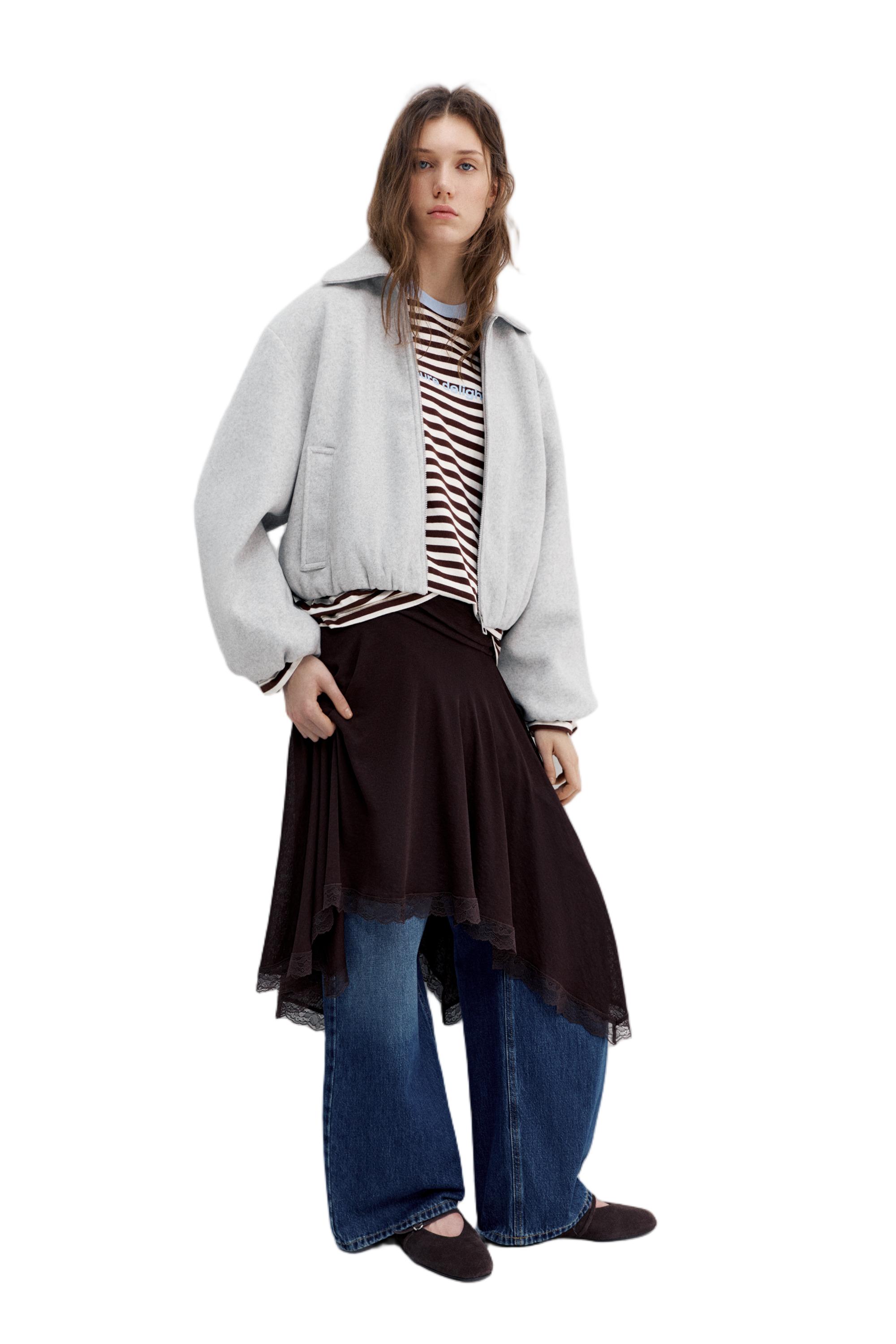 Yumuşak kumaş balon ceket - Görsel 46