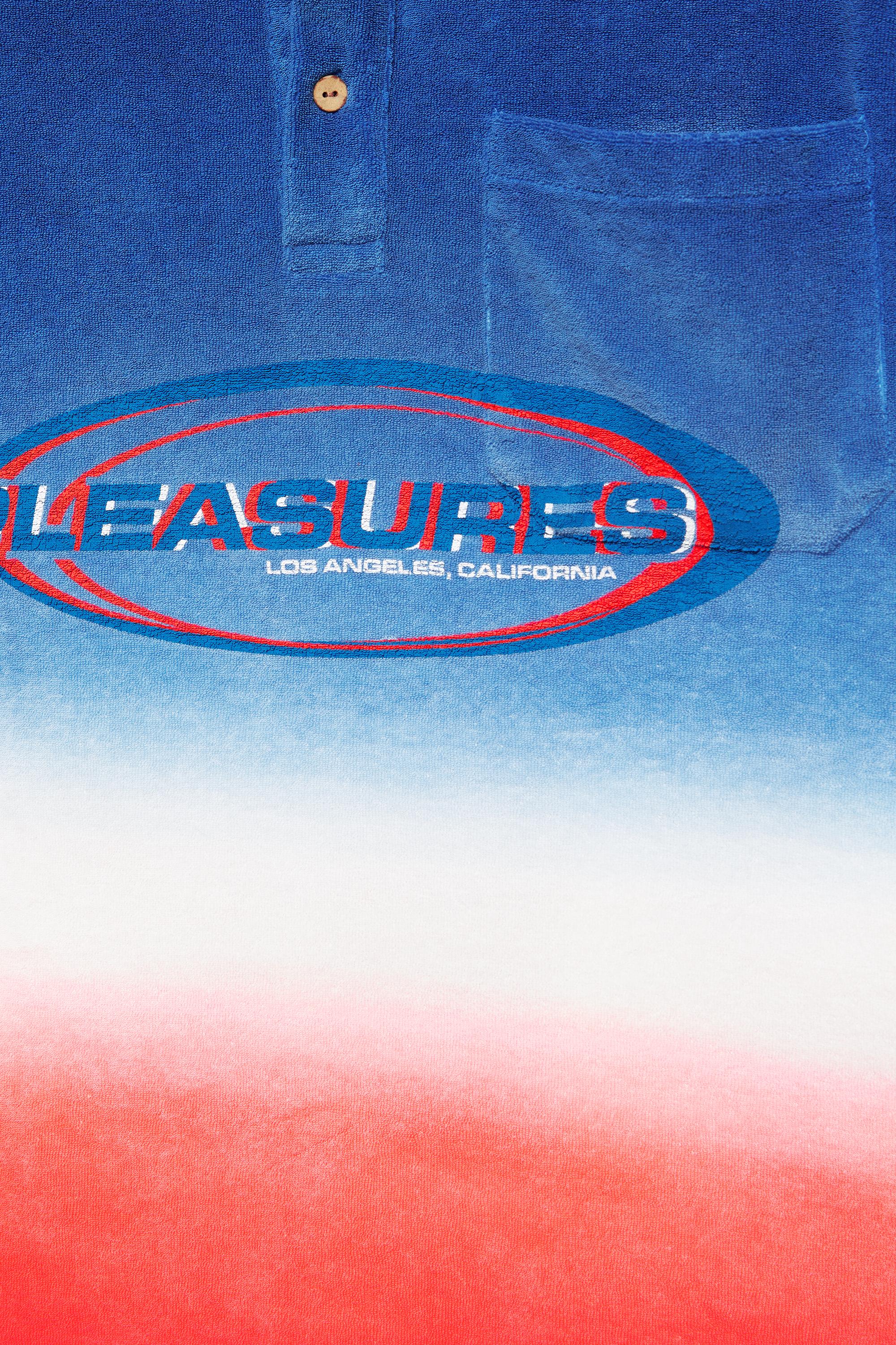 Pleasures x STWD ombré polo shirt — Blue