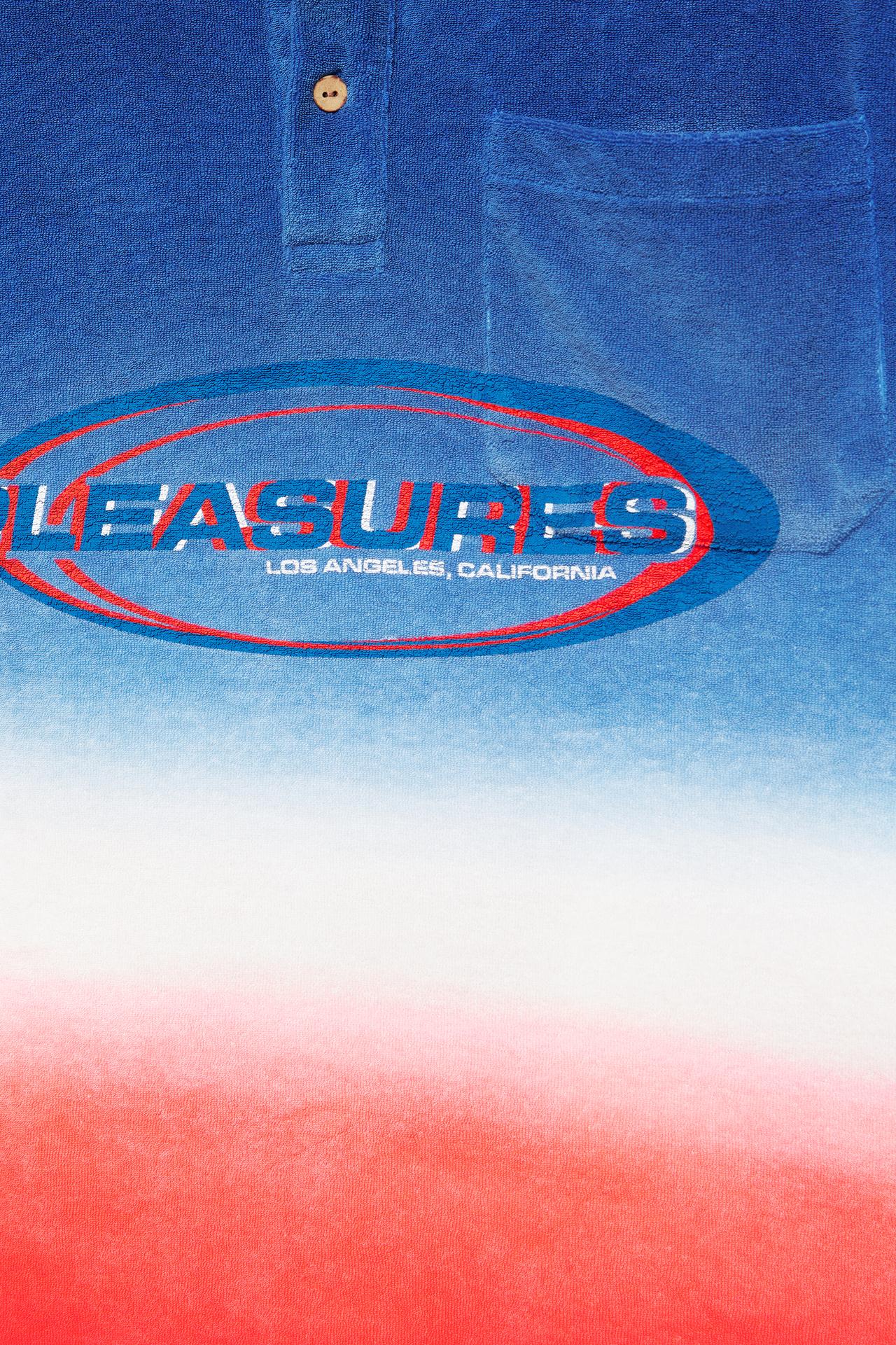Pleasures x STWD ombré polo shirt — Blue