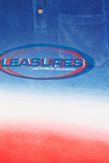 Pleasures x STWD ombré polo shirt — Blue 10