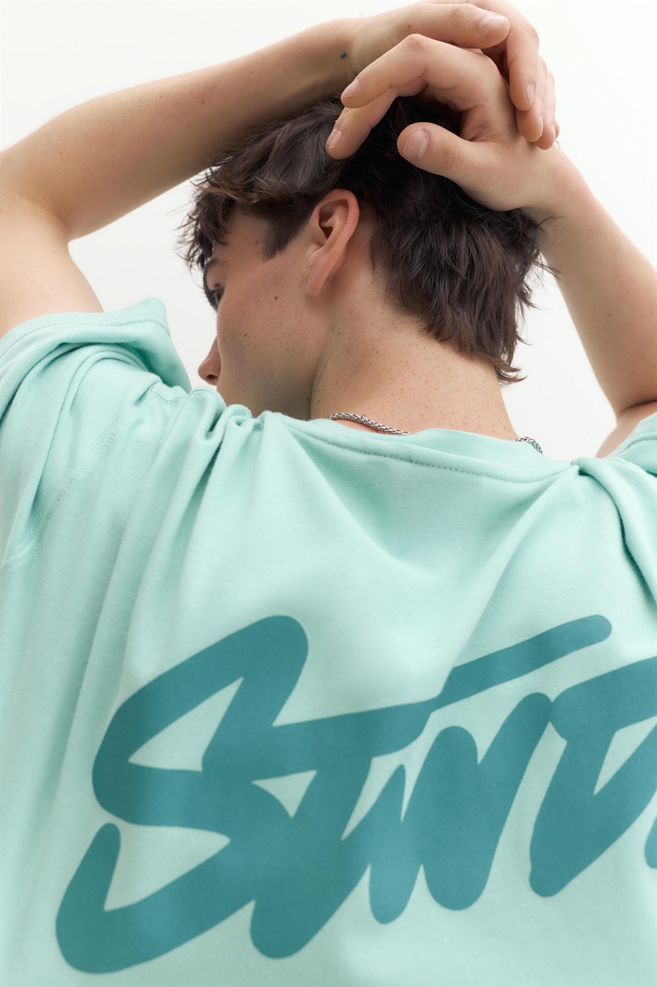 STWD logo boxy T-shirt — Green