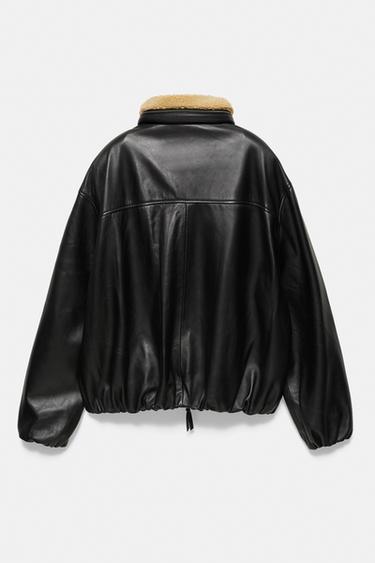 Oscar Ouyang 100% leather jacket — Black 9