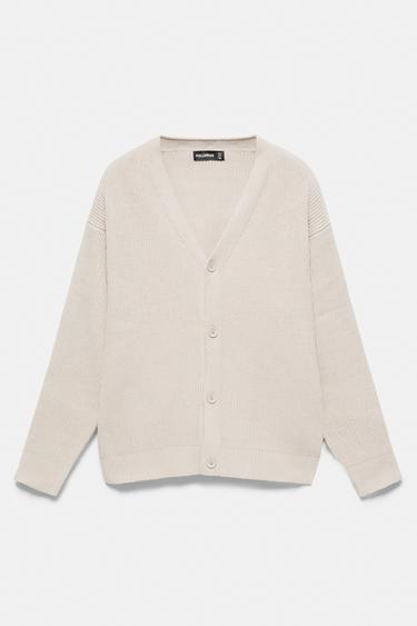 Buttoned cardigan — Sand 6