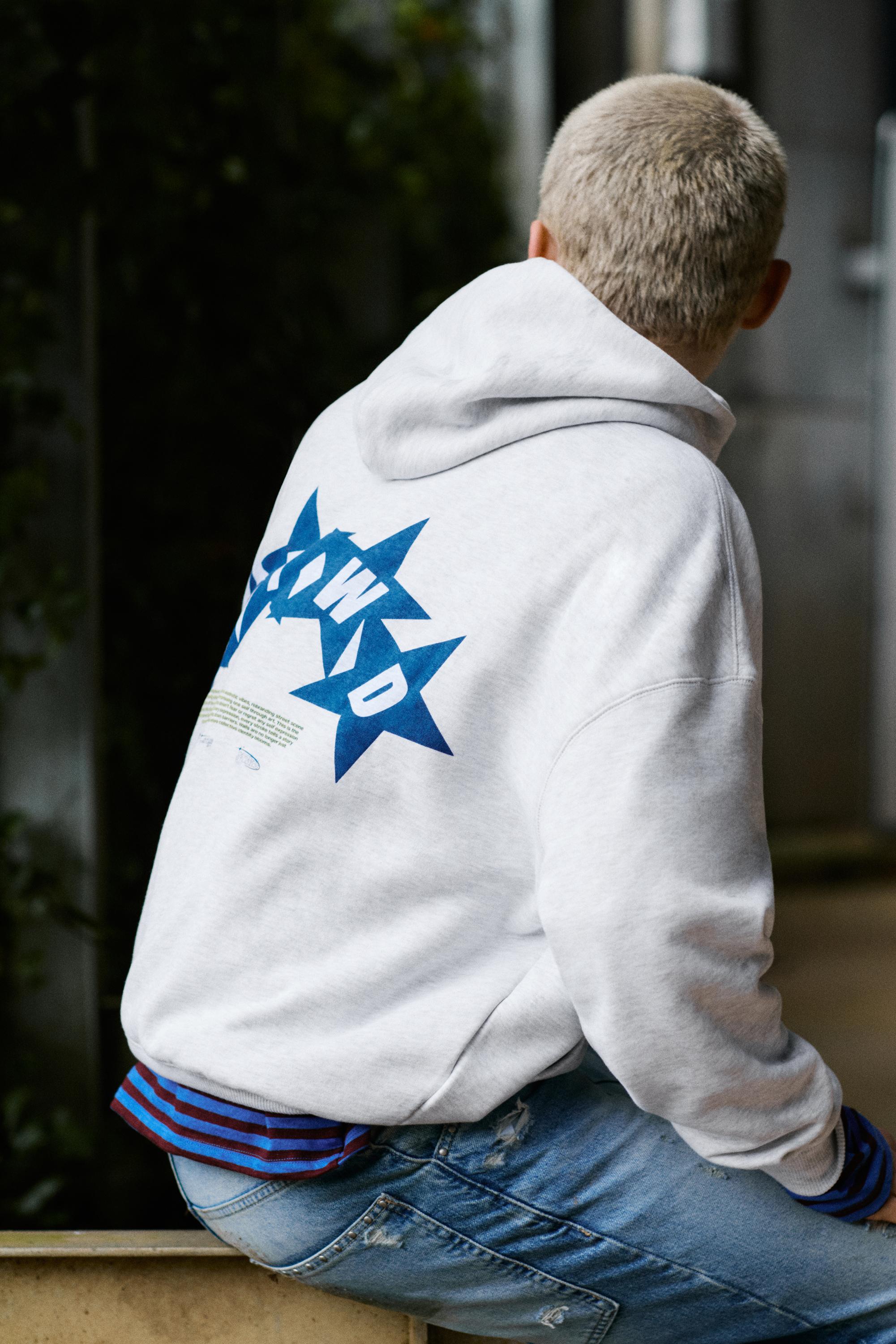 Boxy Kapuzen-Sweatshirt Stwd