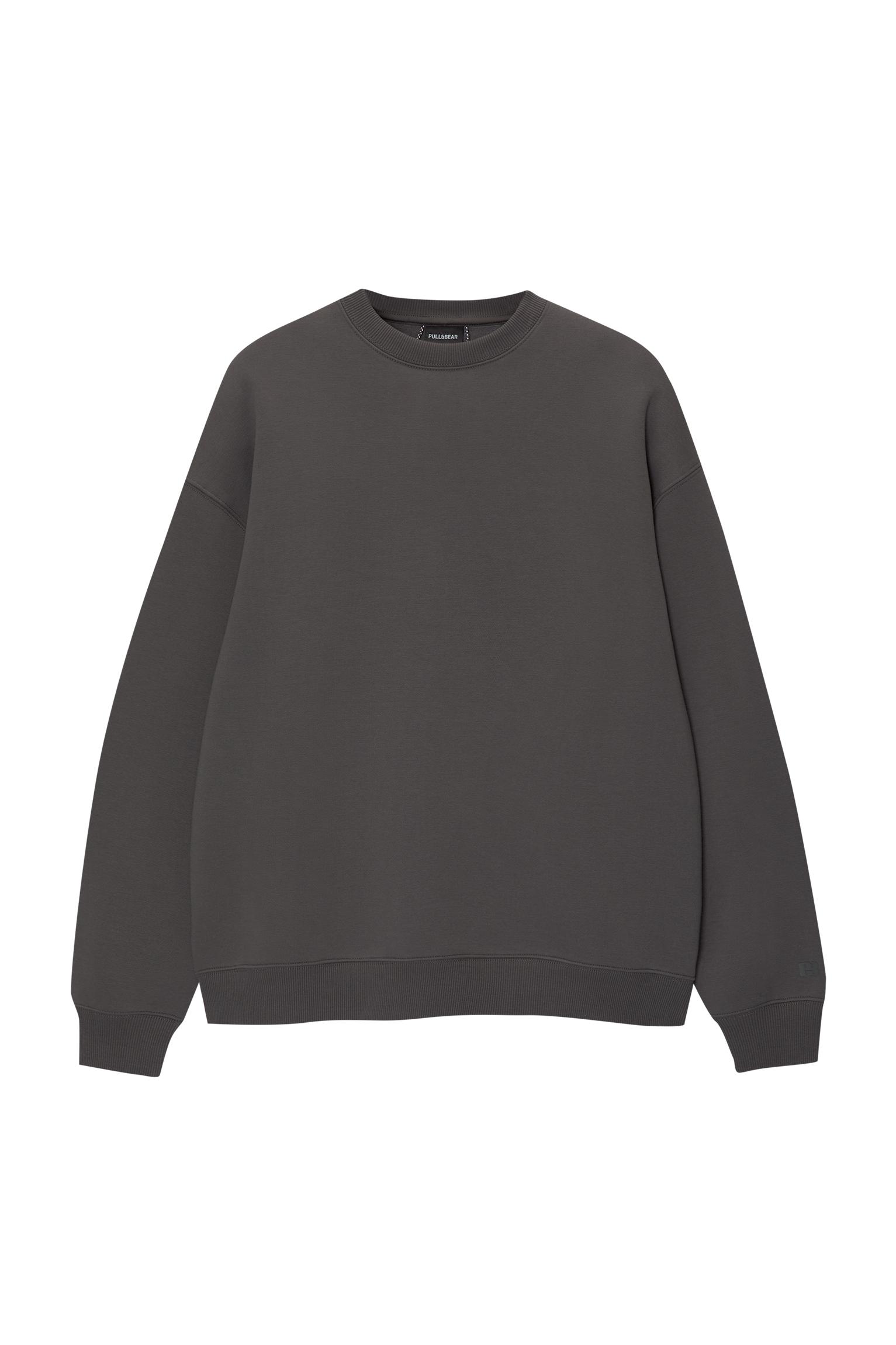 Basic round neck sweatshirt - pull\u0026bear