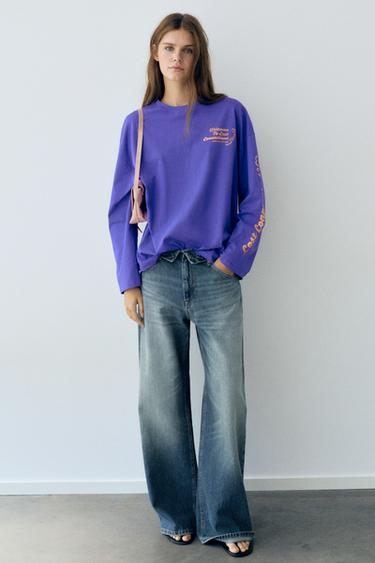 Long sleeve angel T-shirt — Deep blue 5