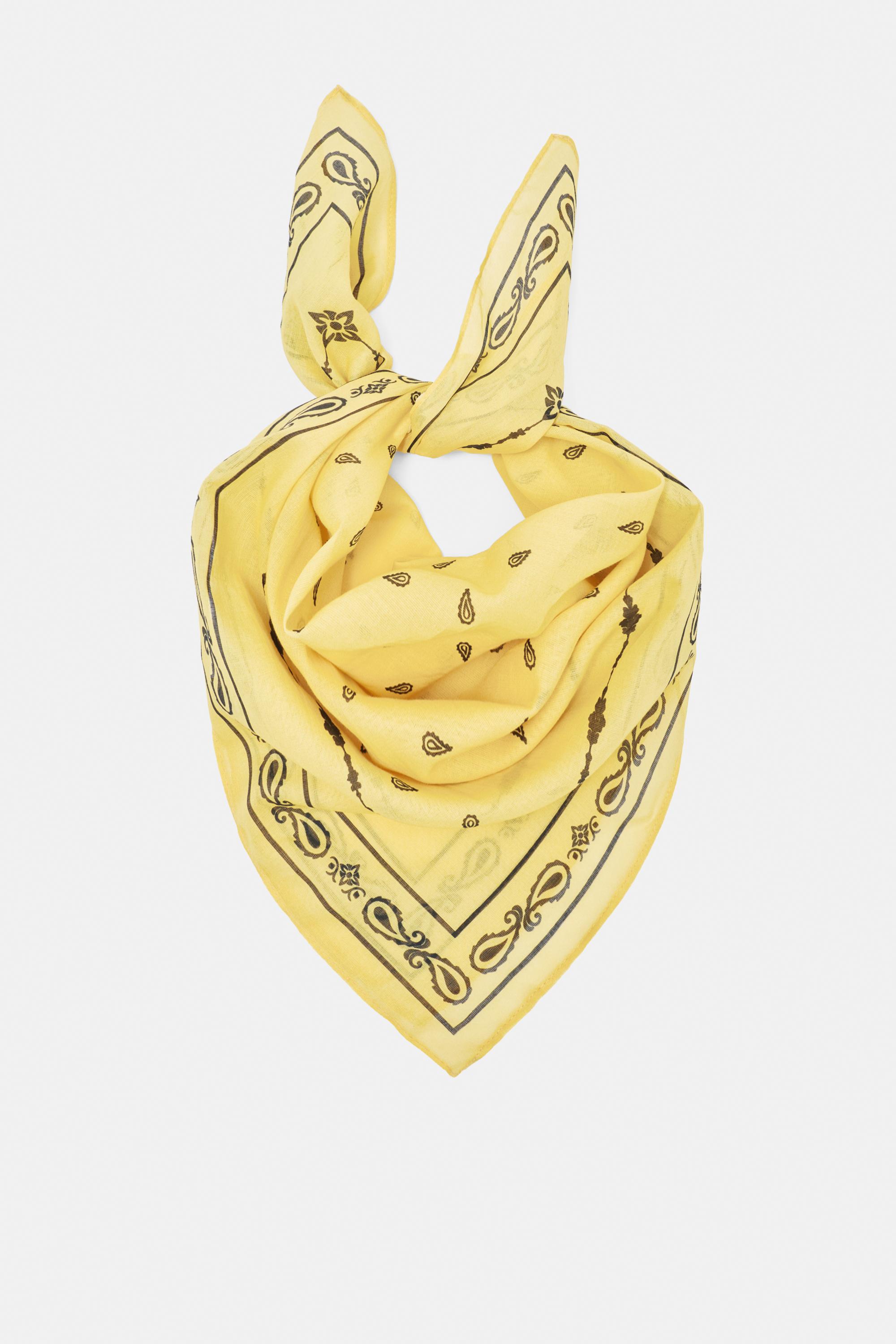 Printed bandana — Yellow