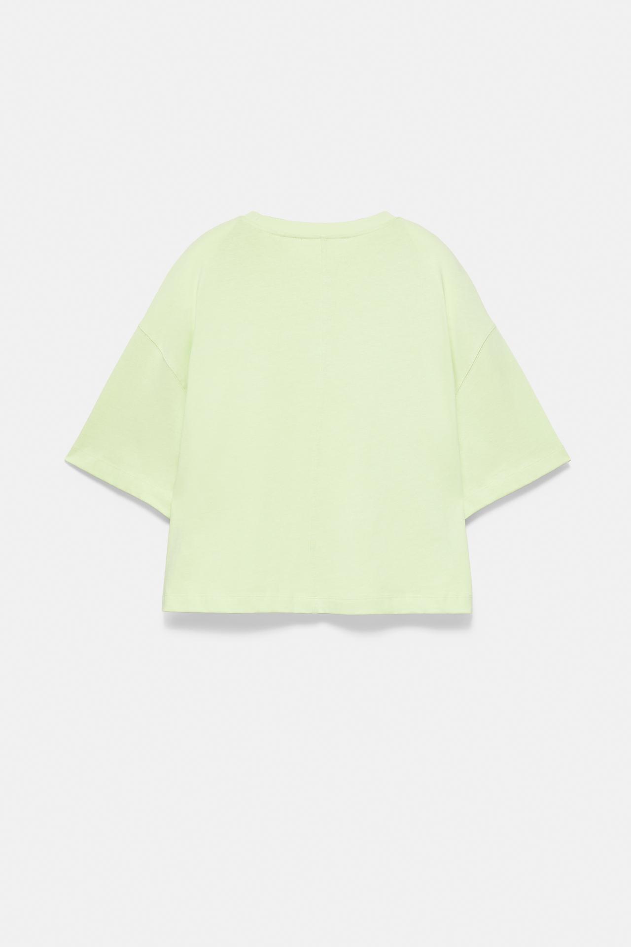 Boxy fit short sleeve T-shirt — Lime