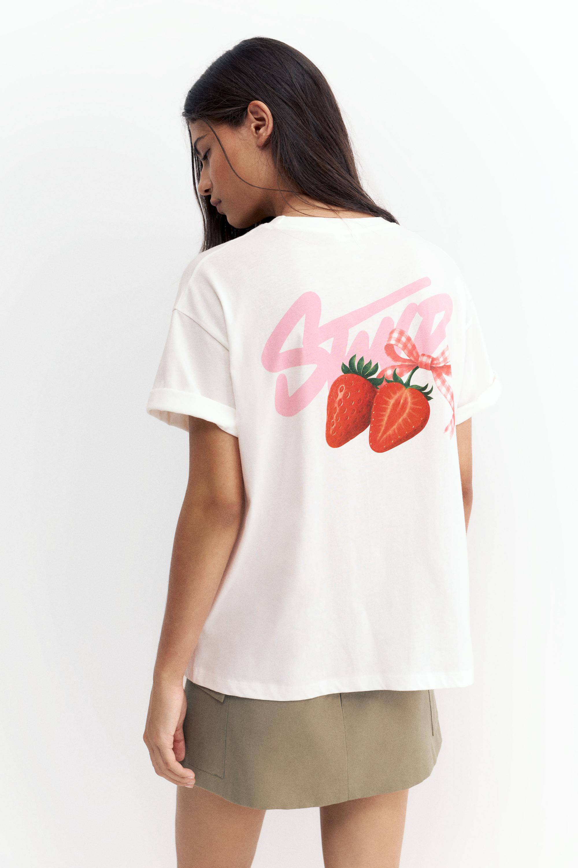 STWD strawberry graphic T-shirt — White