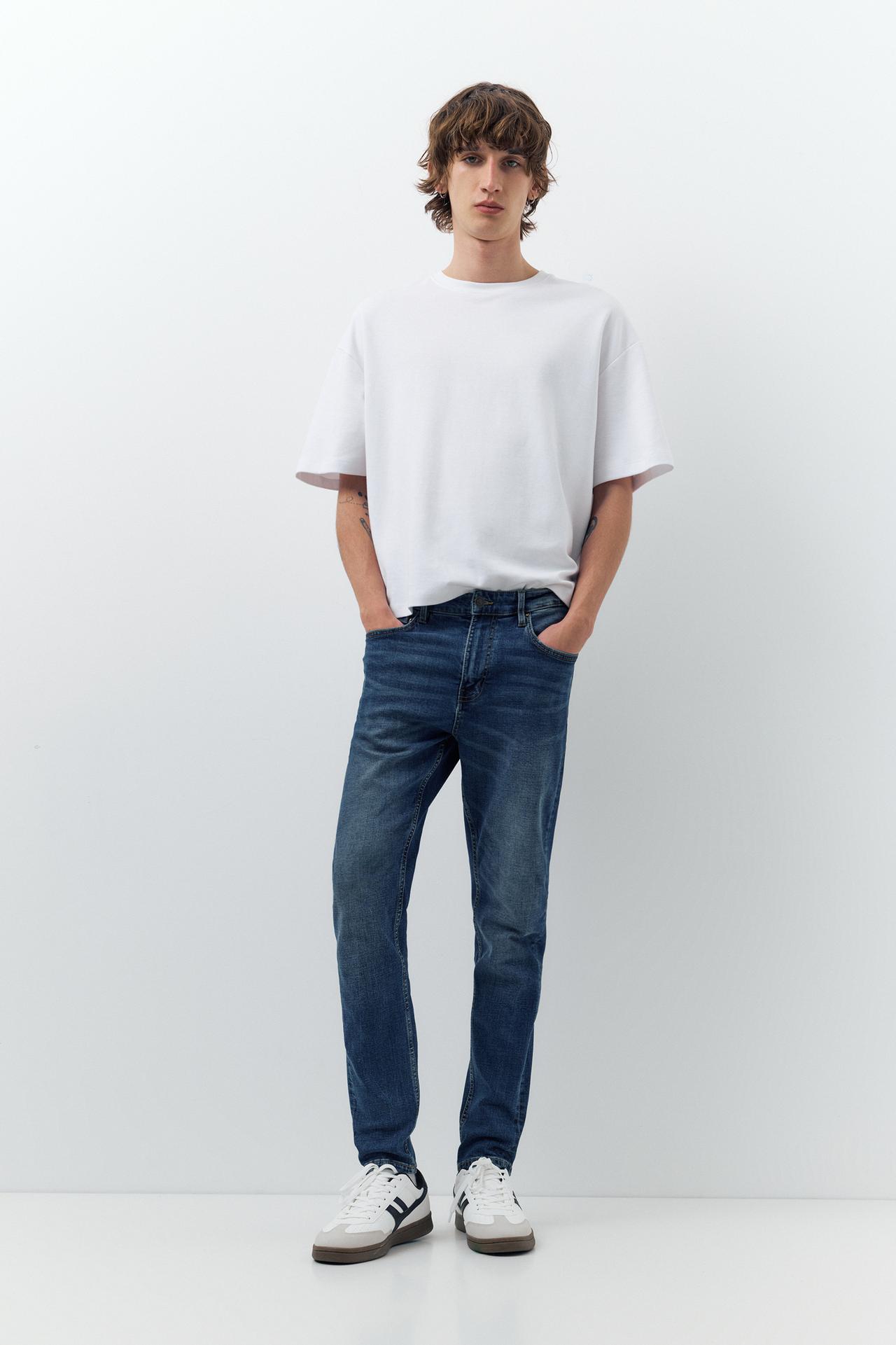 Basic skinny jeans — Dark blue