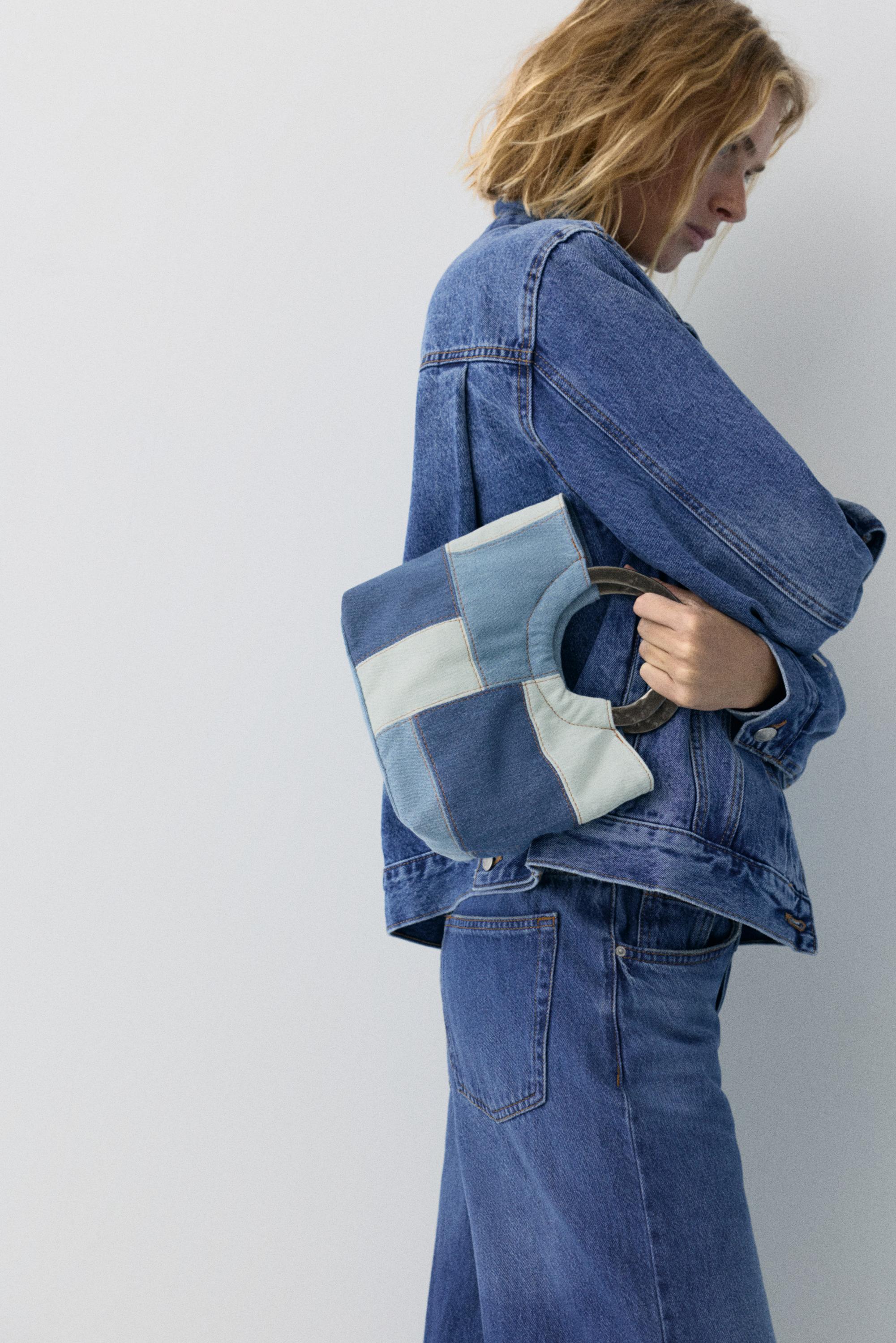 Borsa Patchwork Denim