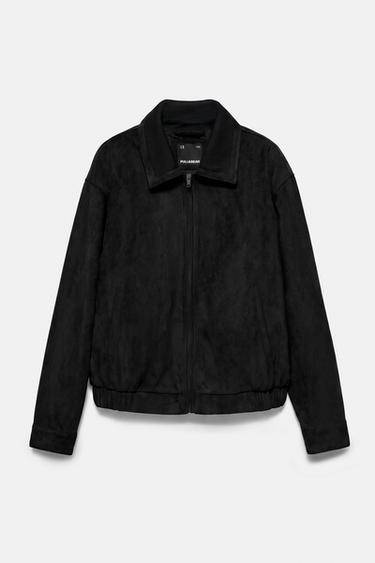 Faux suede jacket — Black 7