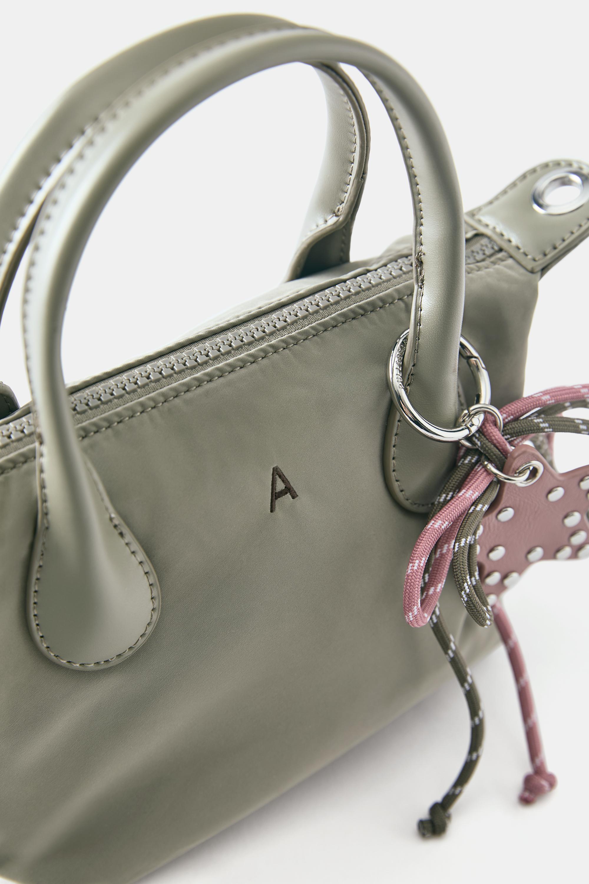 Embellished nylon crossbody bag — Mint green