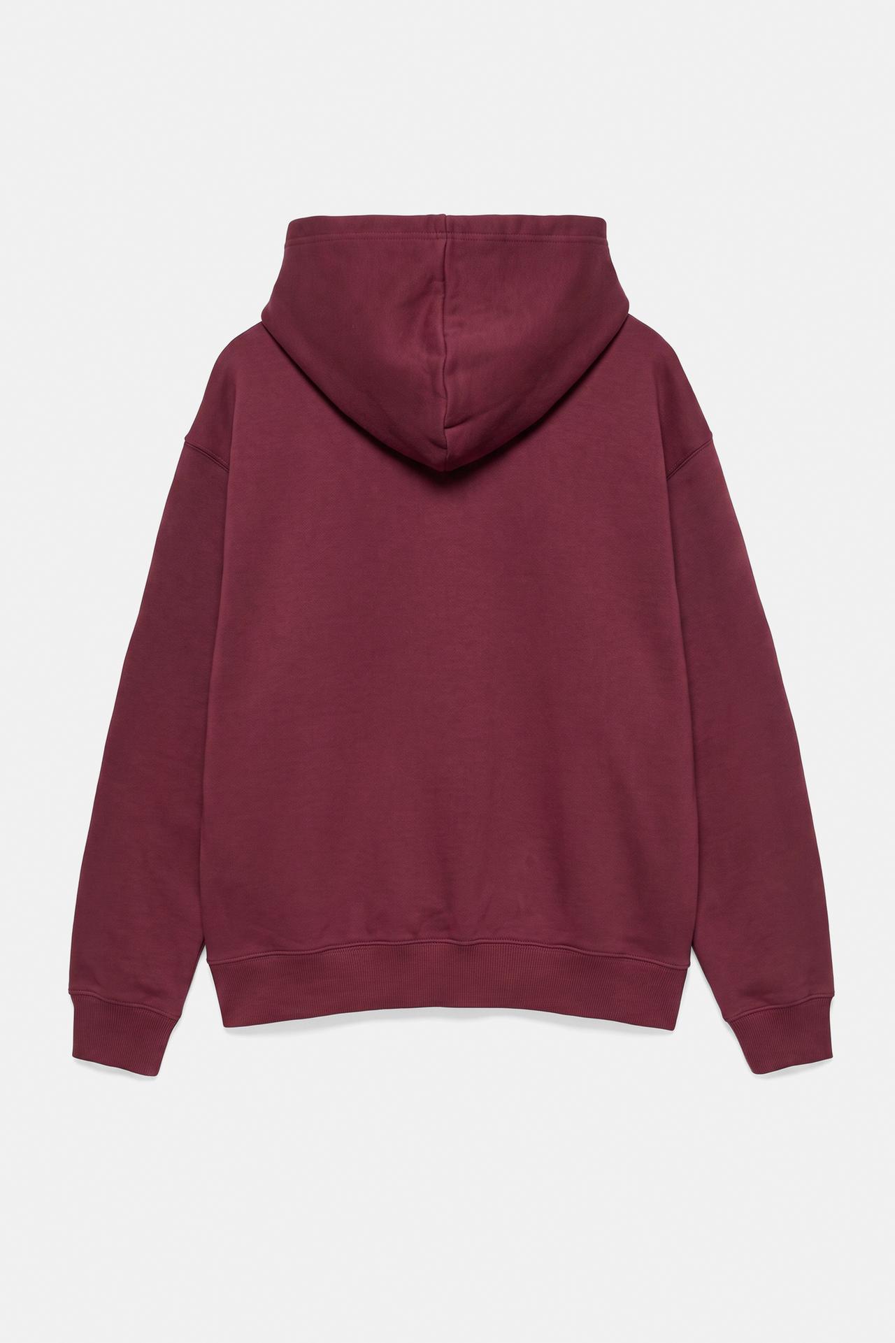 Basic hoodie — Burgundy