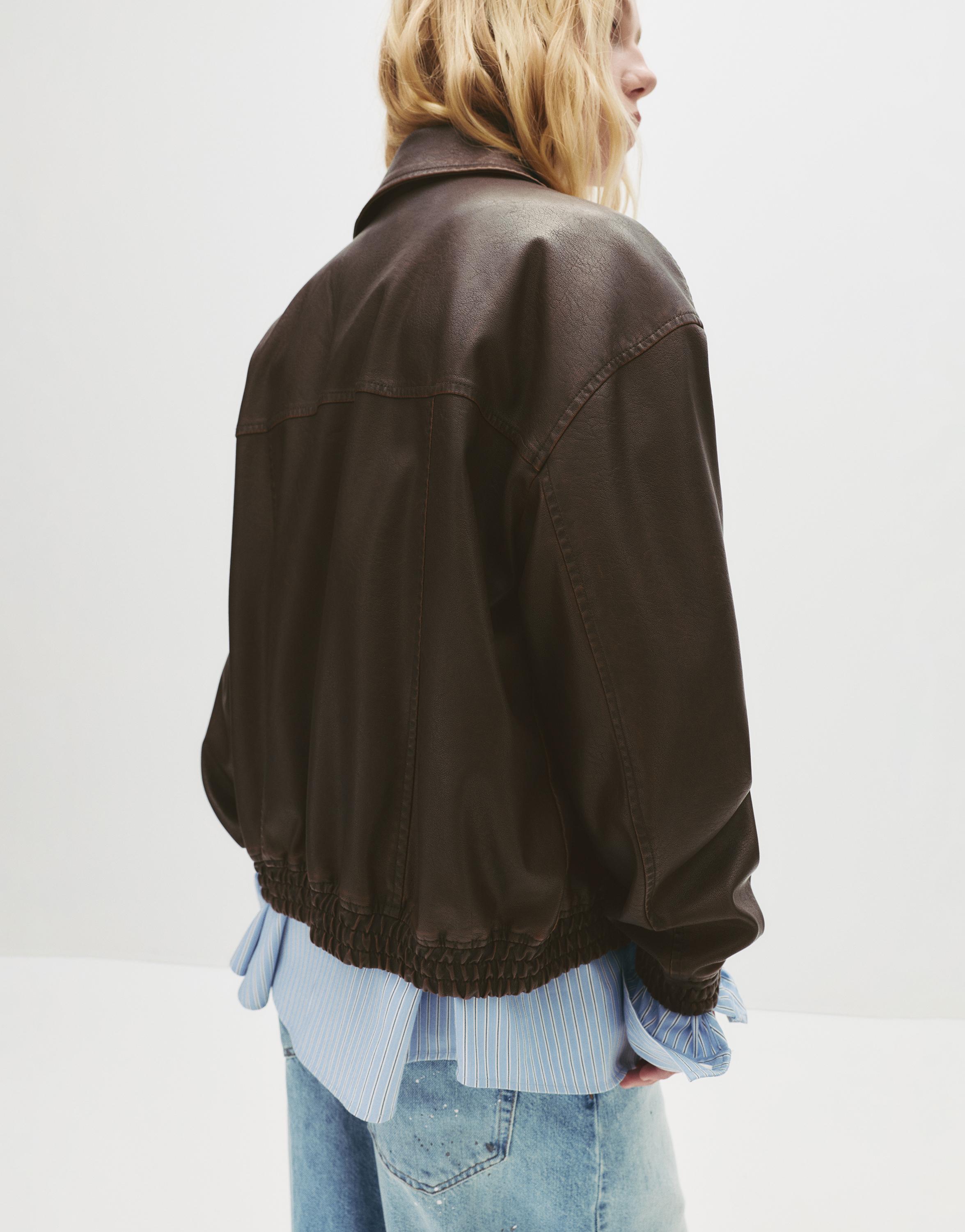 Suni Deri Baba Kesim Ceket - Görsel 102