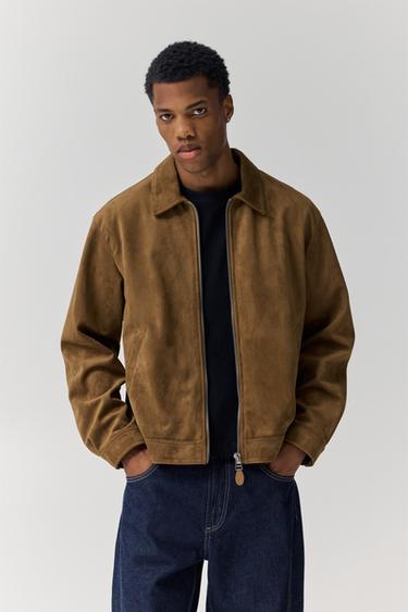 Faux suede jacket — Brown 1