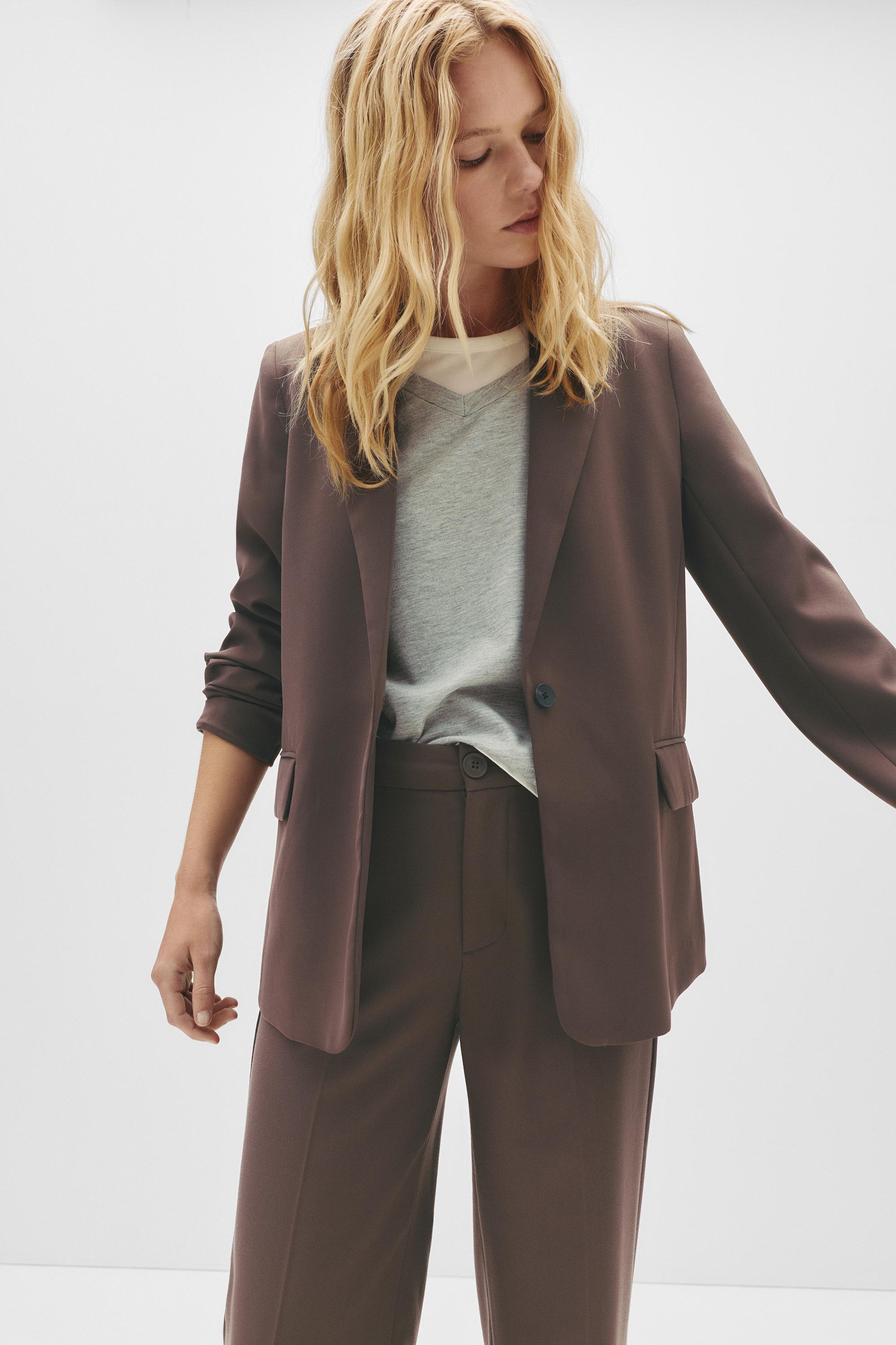 Basic blazer — Brown