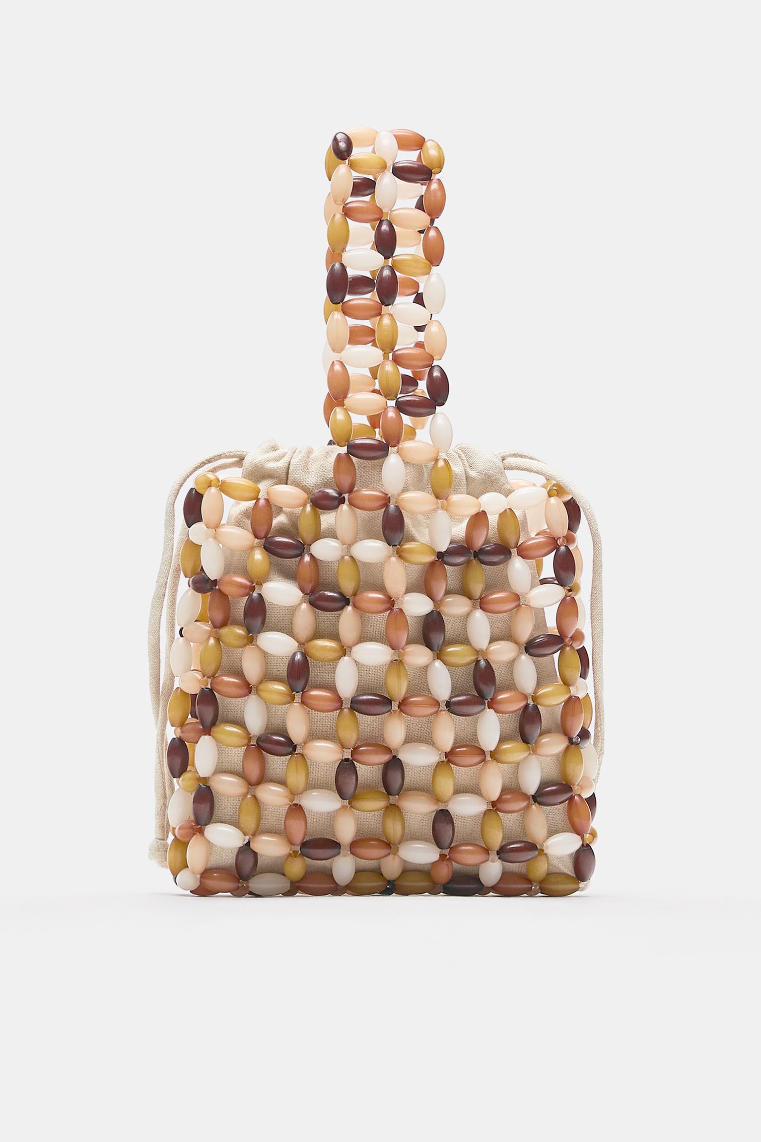 Boncuk detaylı el çantası - Görsel 5