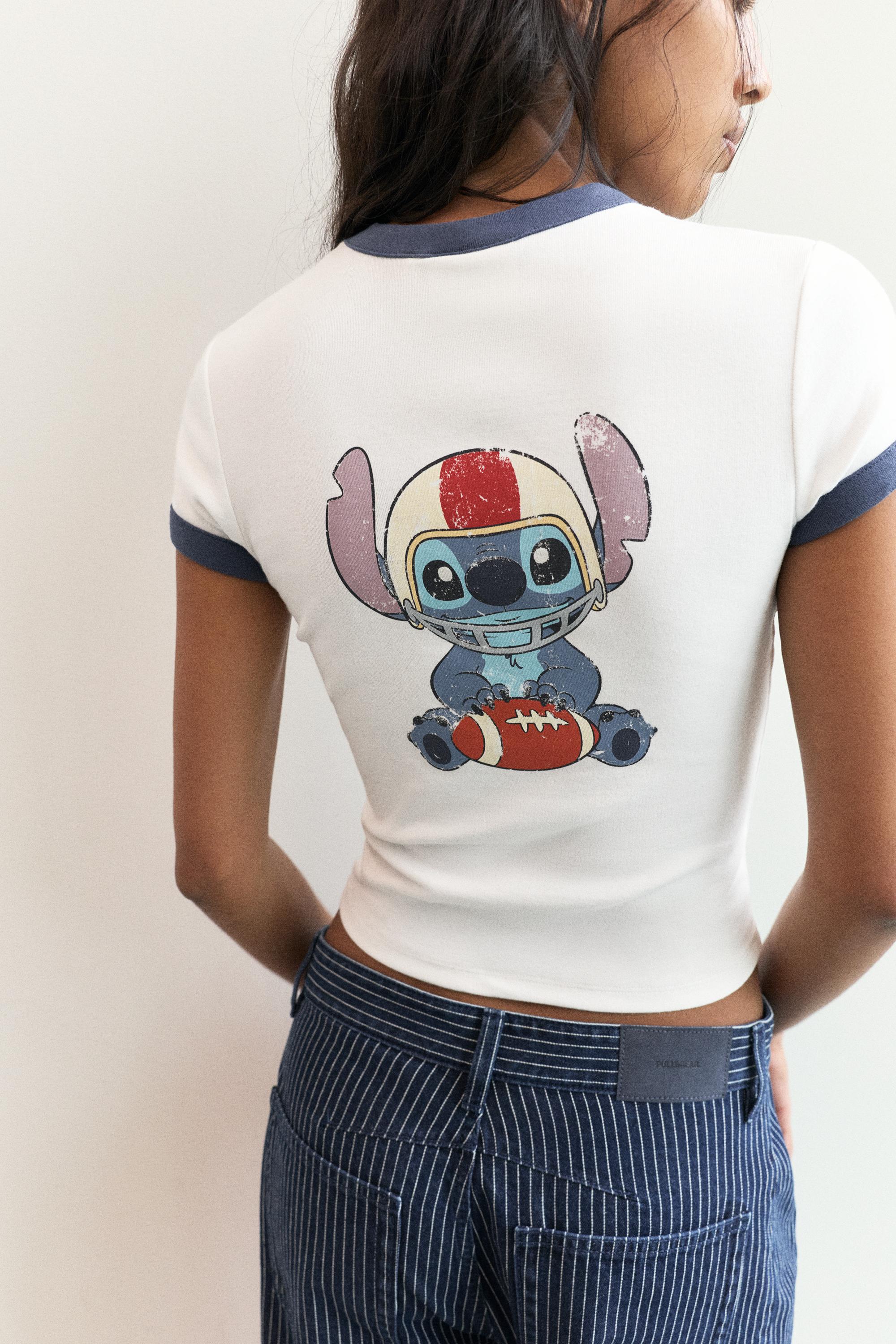 Lilo & Stitch slim fit T-shirt — White
