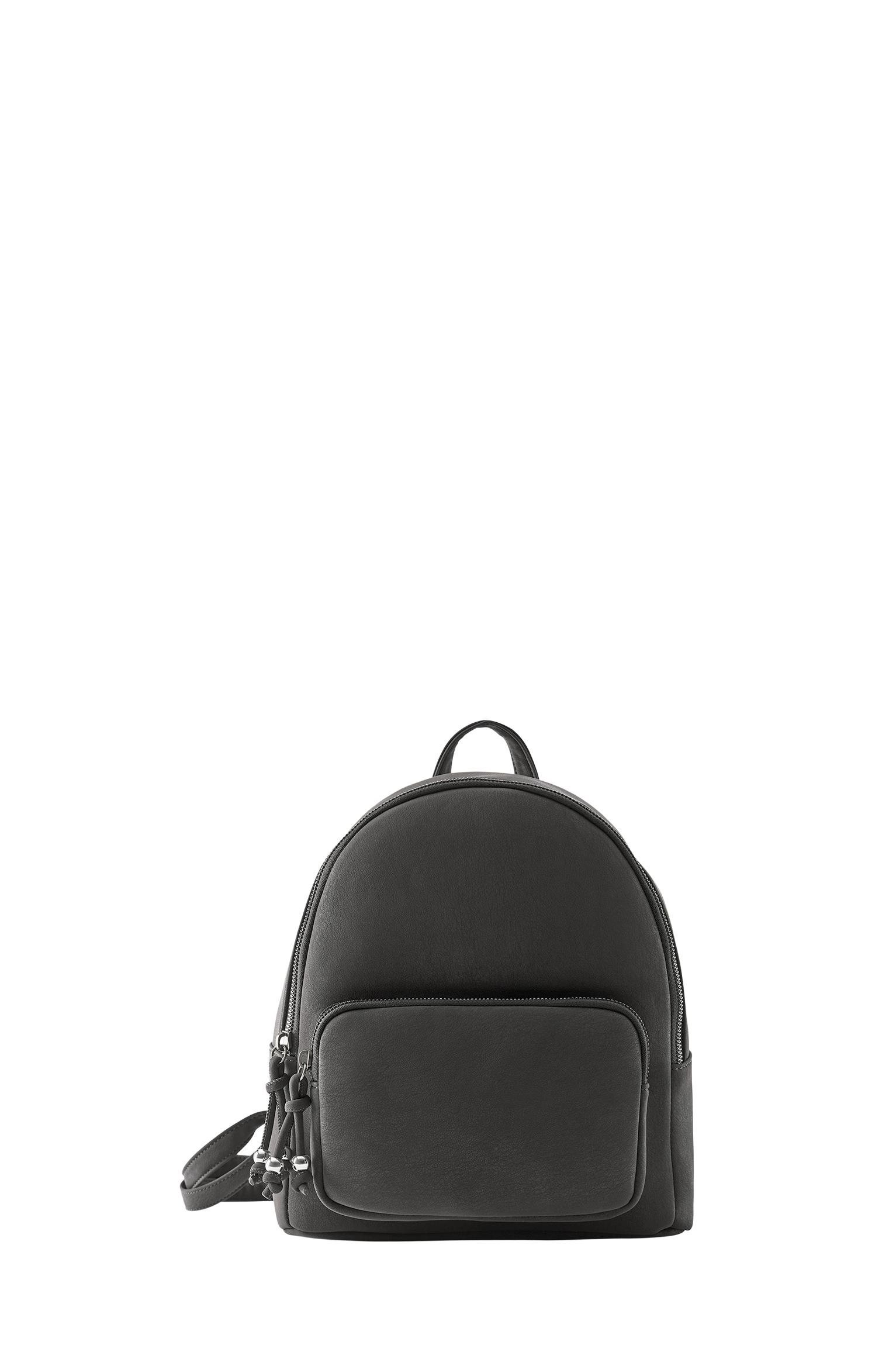 Rubberised backpack — Grey