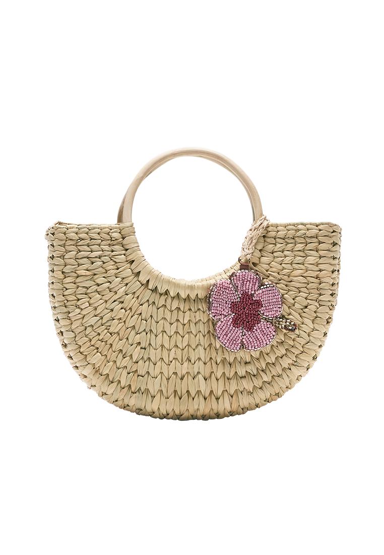 Hasır sepet el çantası