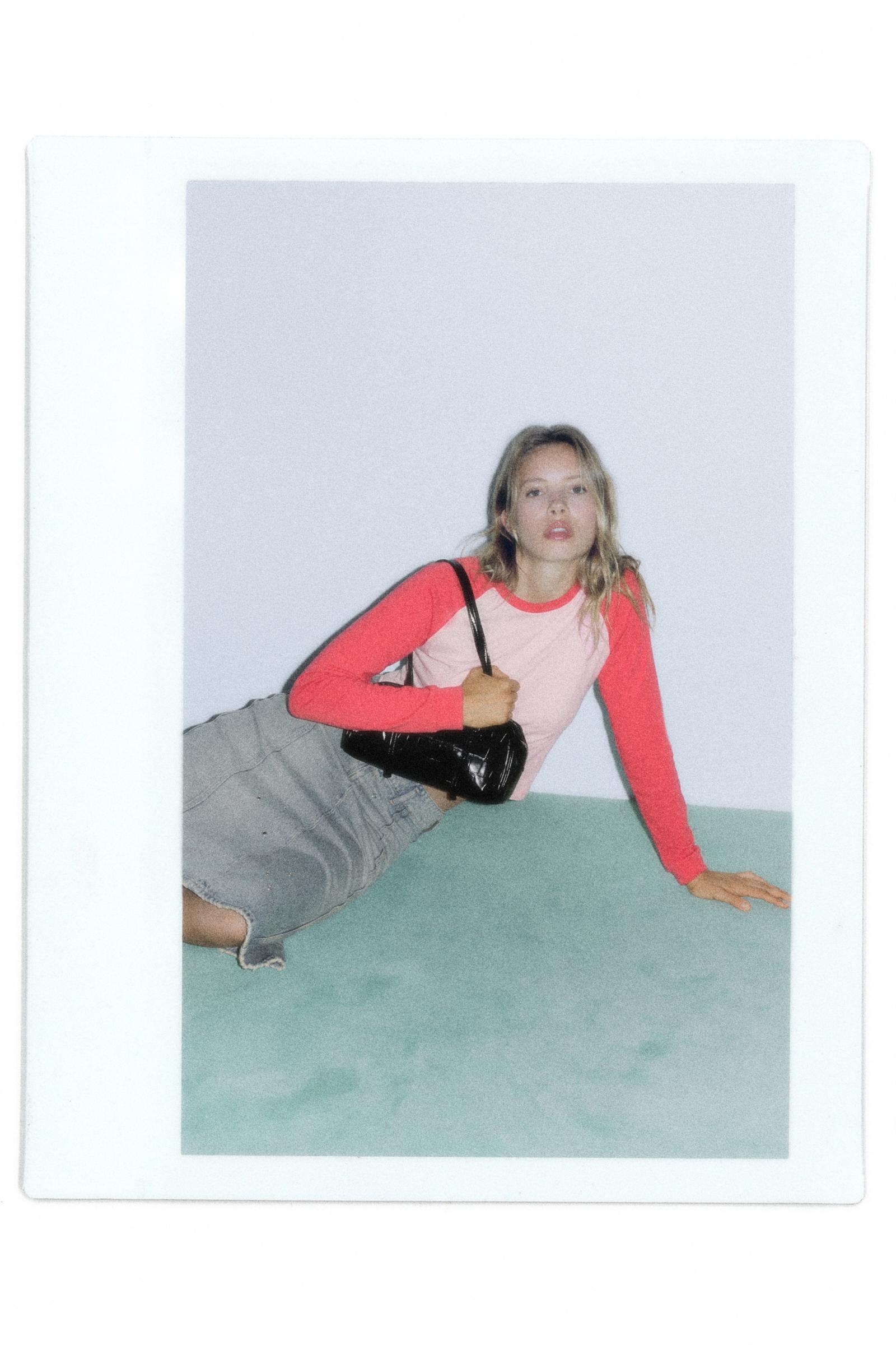 Oversize raglan sleeve T-shirt — Pink
