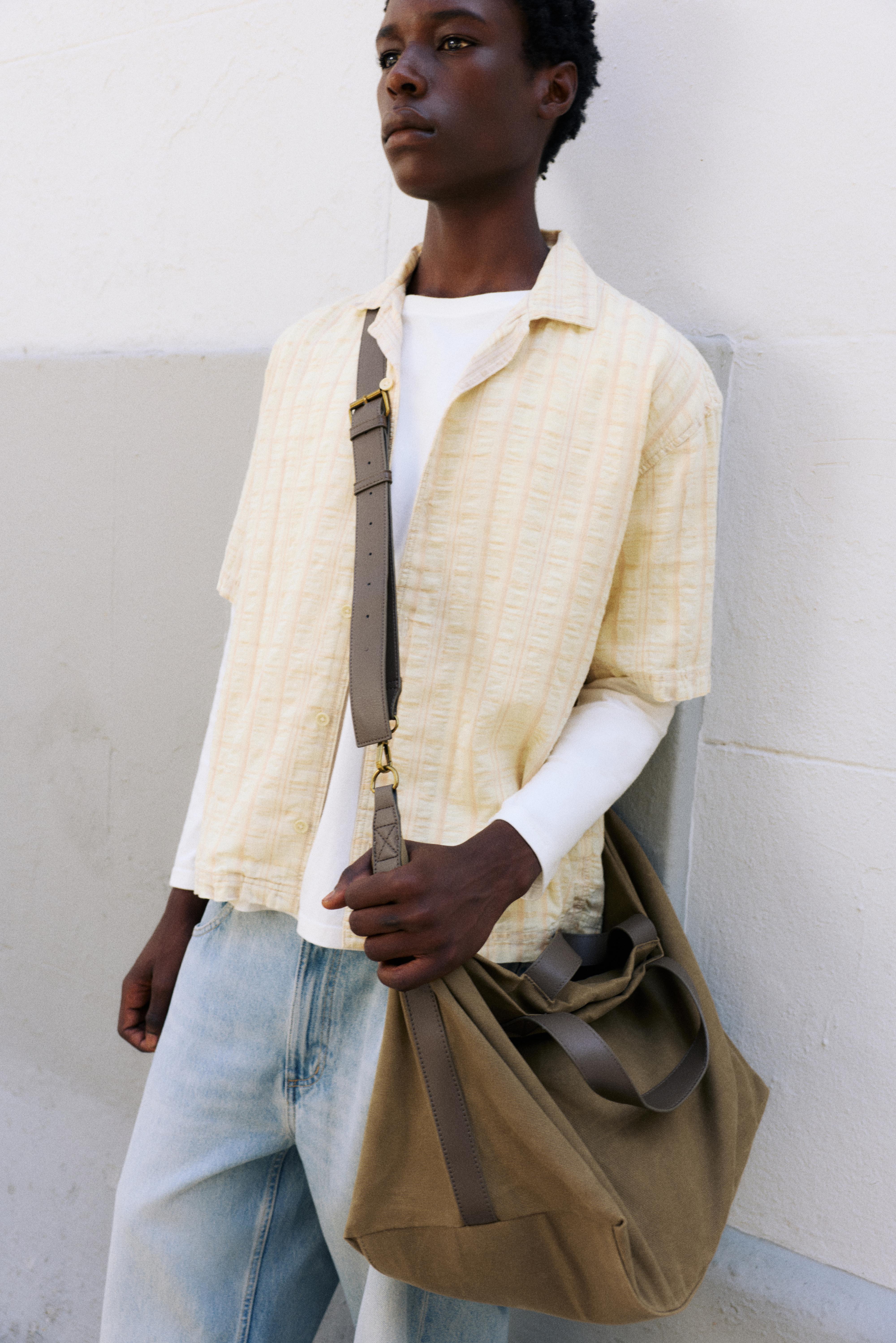 Canvas tote bag — Camel