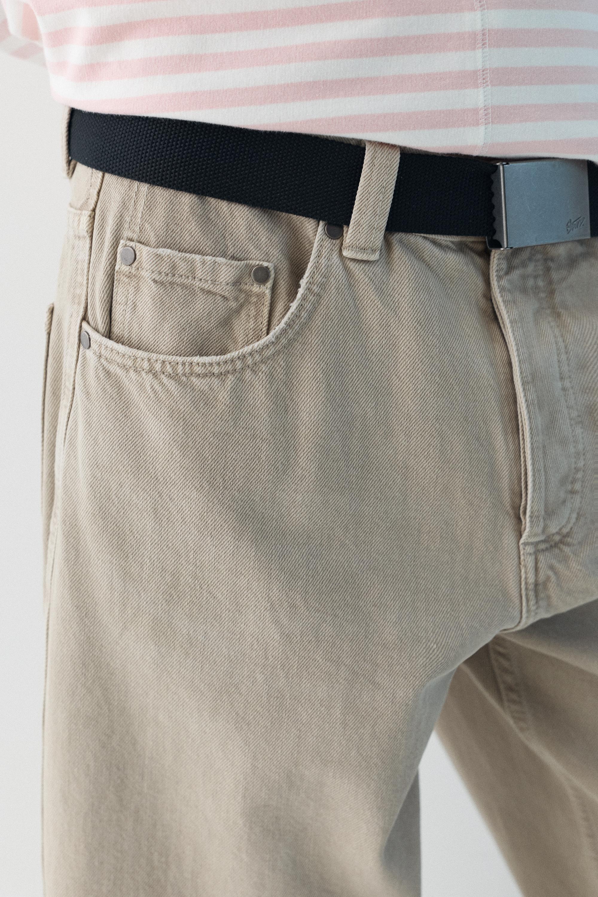 Regular straight-leg jeans — Pale grey