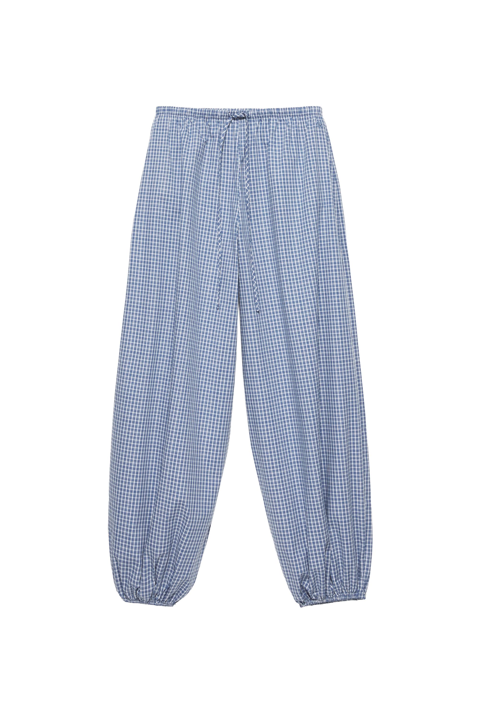 Pull&Bear Kareli şalvar pantolon görsel 2