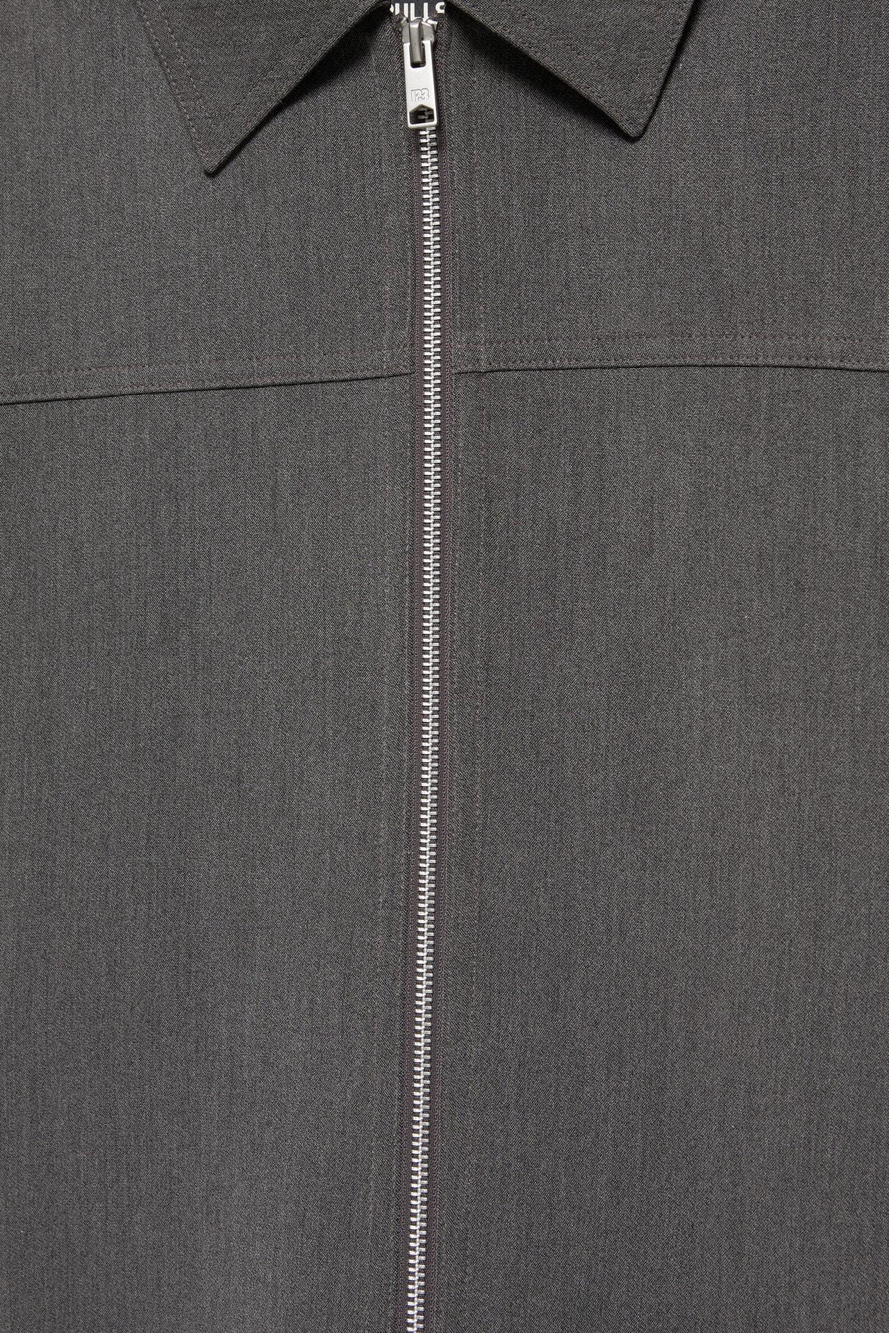 Tailored fit jacket with zip — Anthracite grey