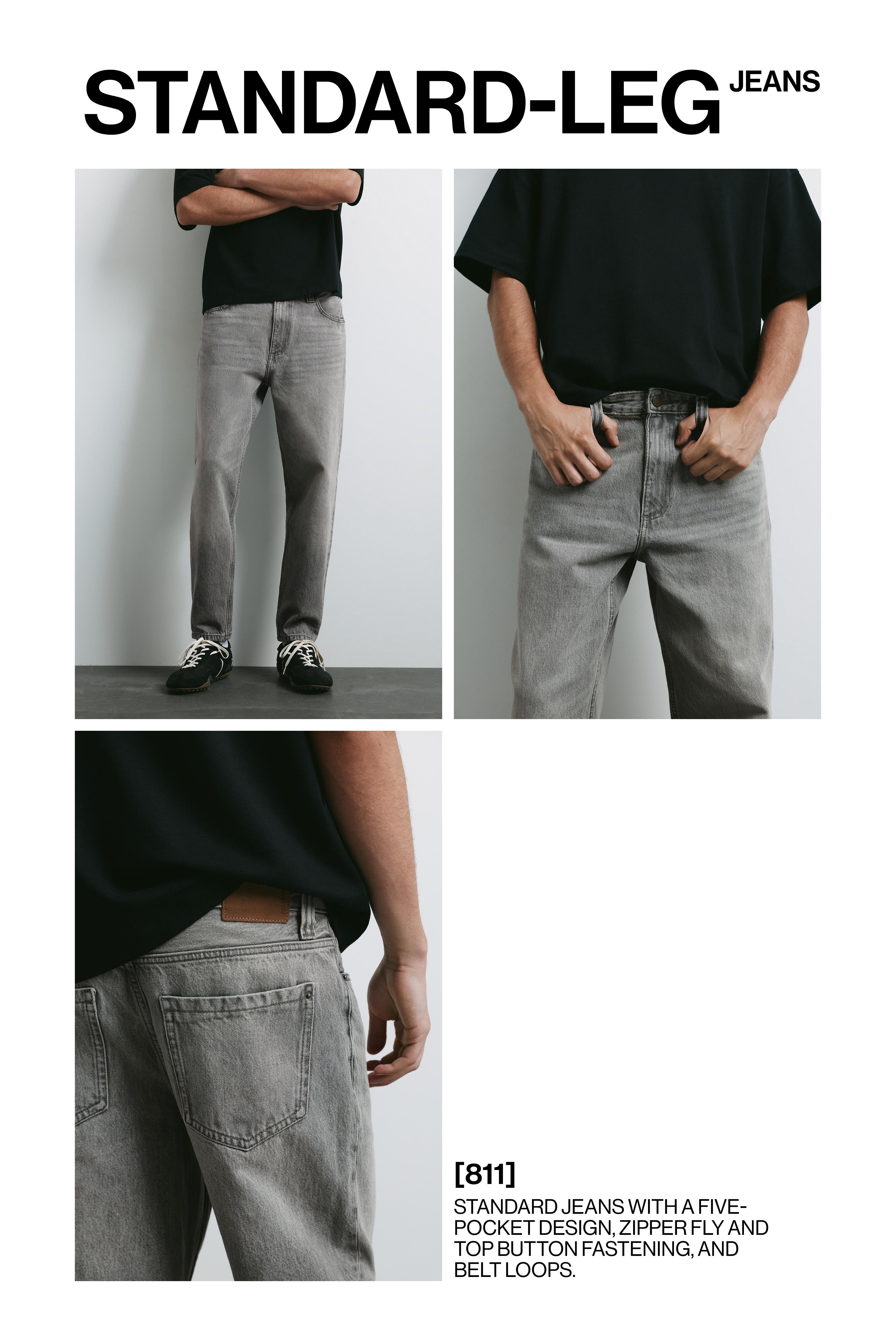 Standard jeans — Pale grey