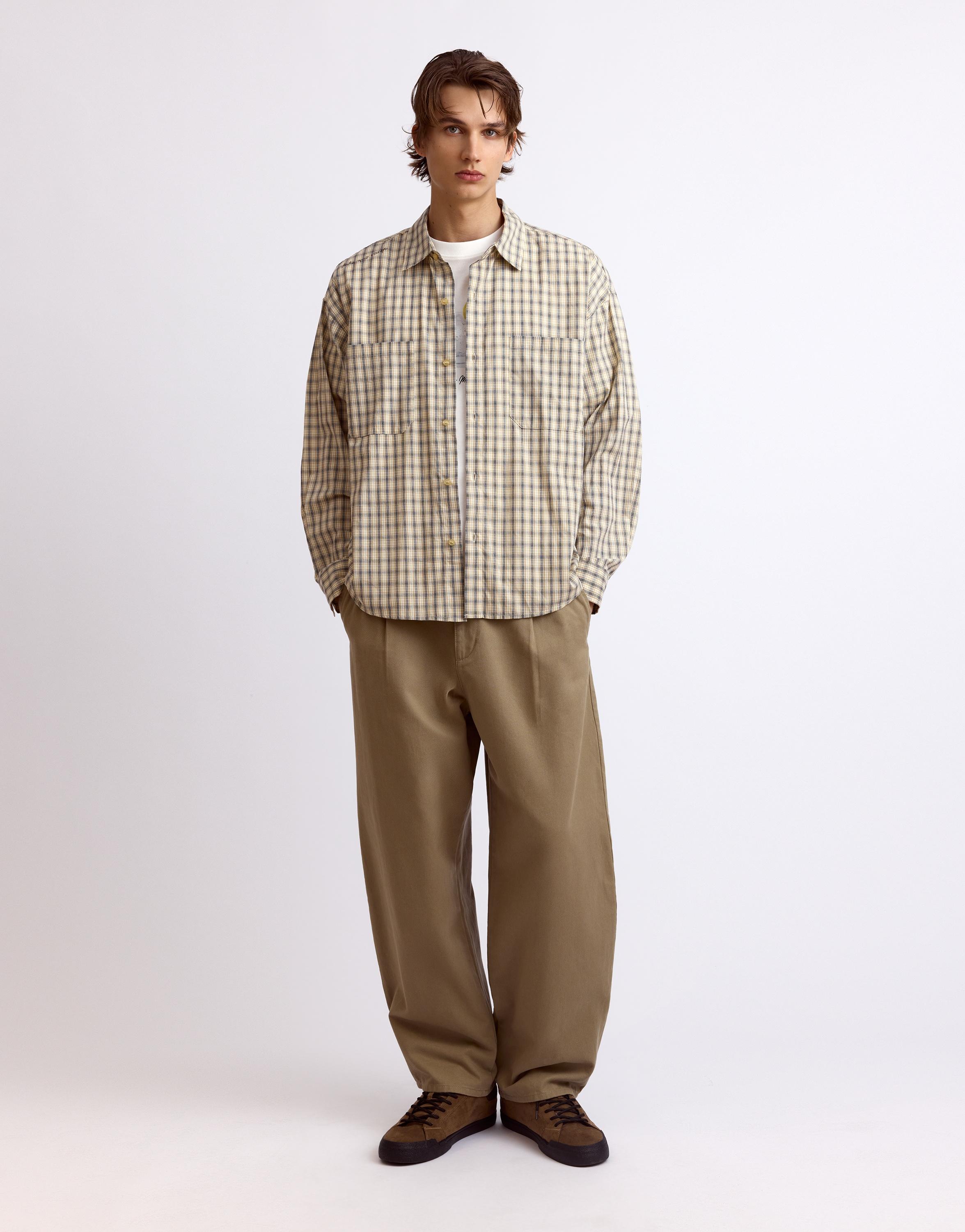Pull&Bear Kareli uzun kollu gömlek