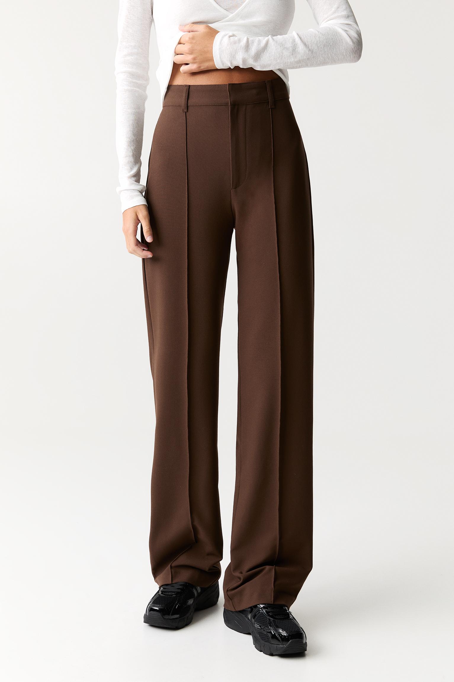 Dikiş detaylı kumaş pantolon - Görsel 106