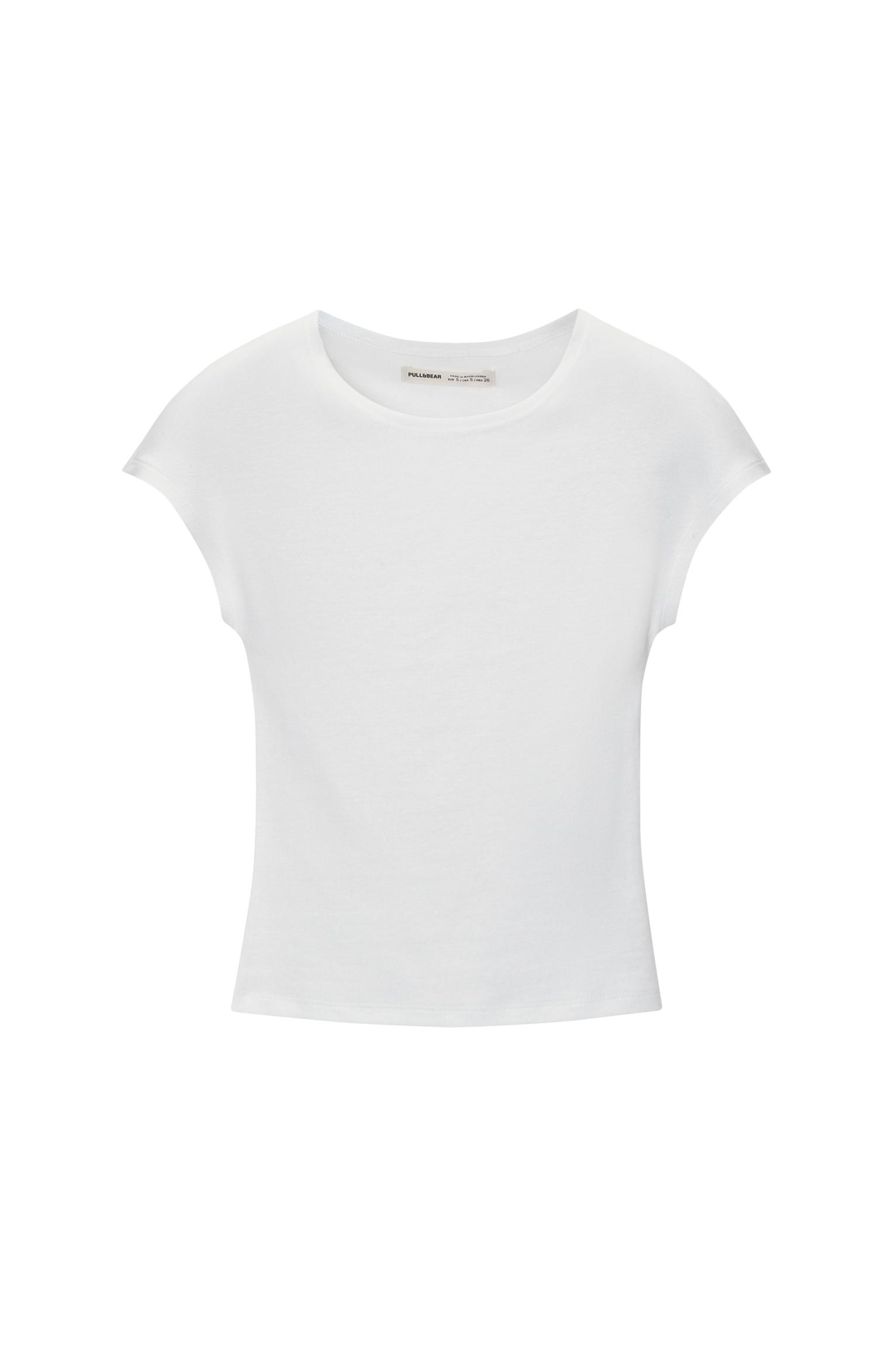 Dar Kesim Kısa Kollu Tişört - Görsel 19