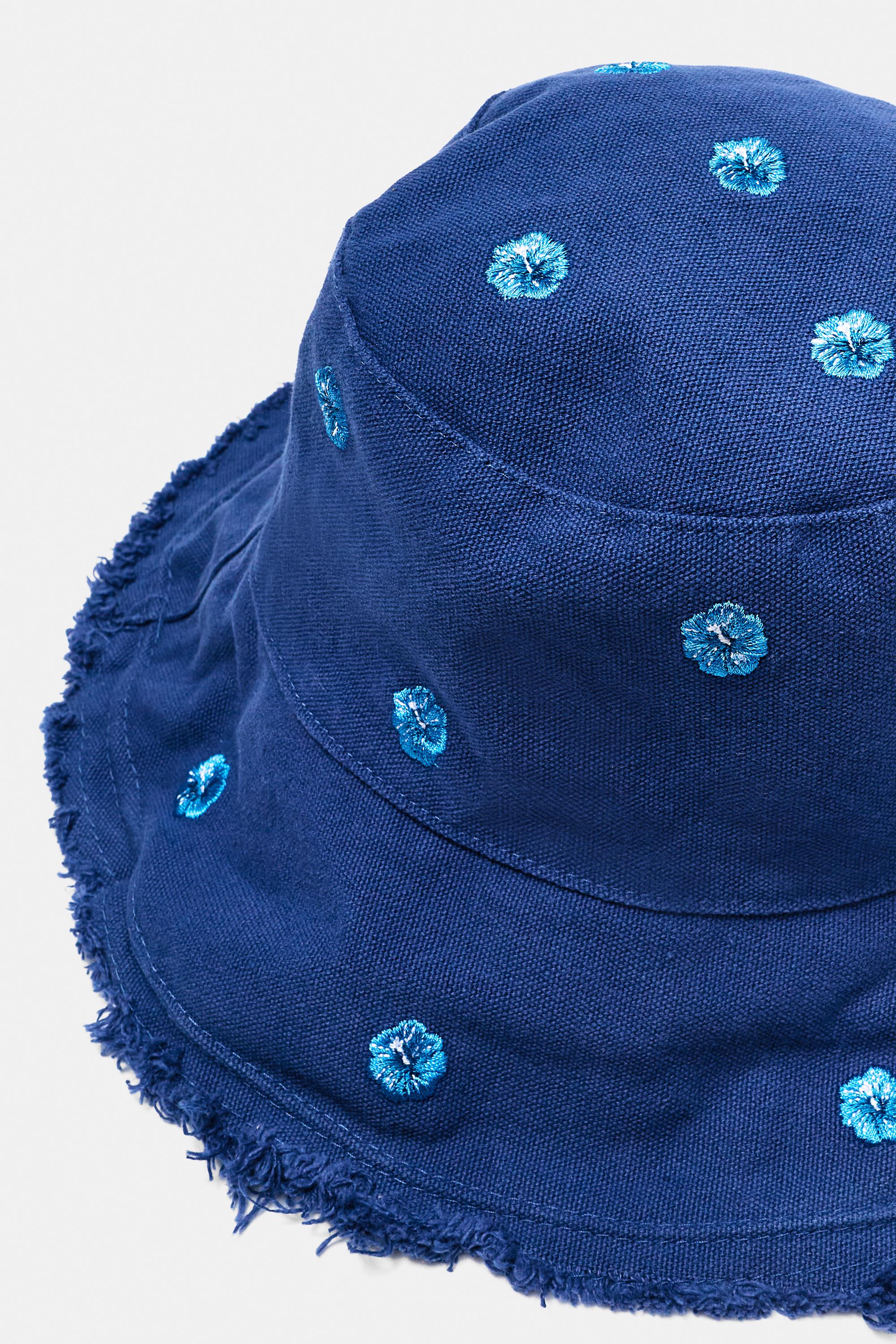 Hibiscus flower bucket hat — Blue