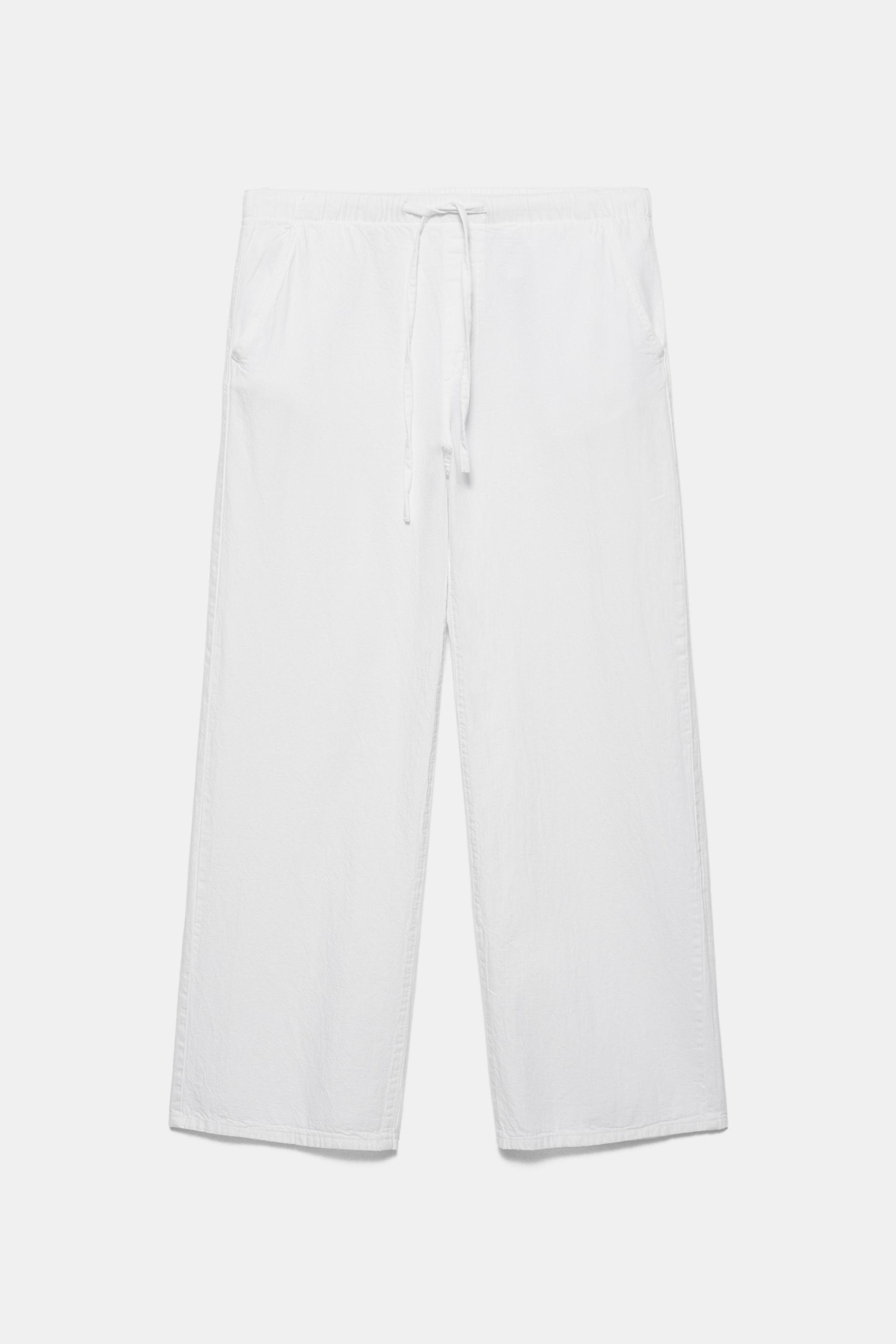 Low-rise jogger jeans — White